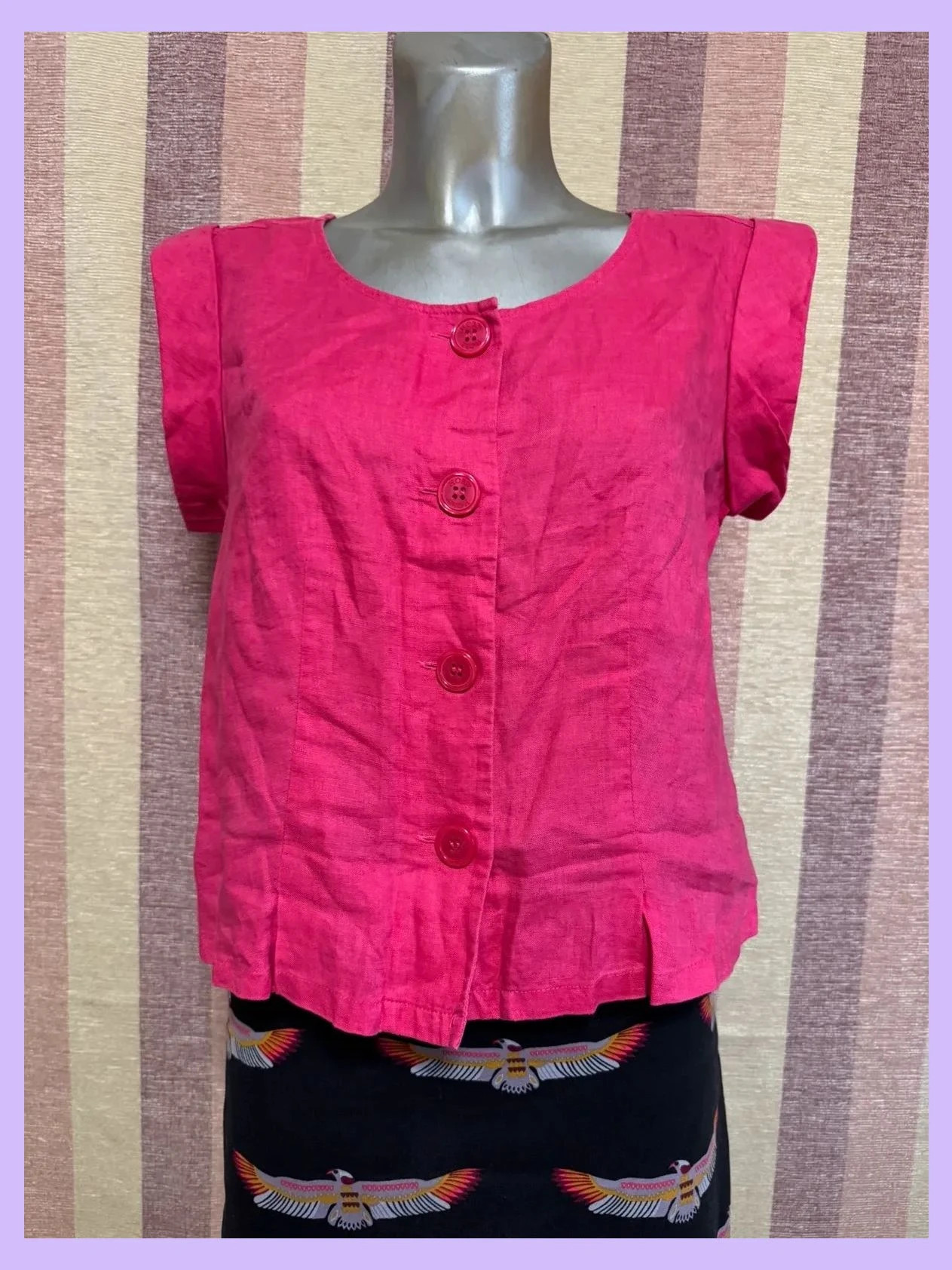 Blusa crop 100% lino de marca Hobbs talla 40 🍀 – Hobbs – taille L / 40 / 12 2