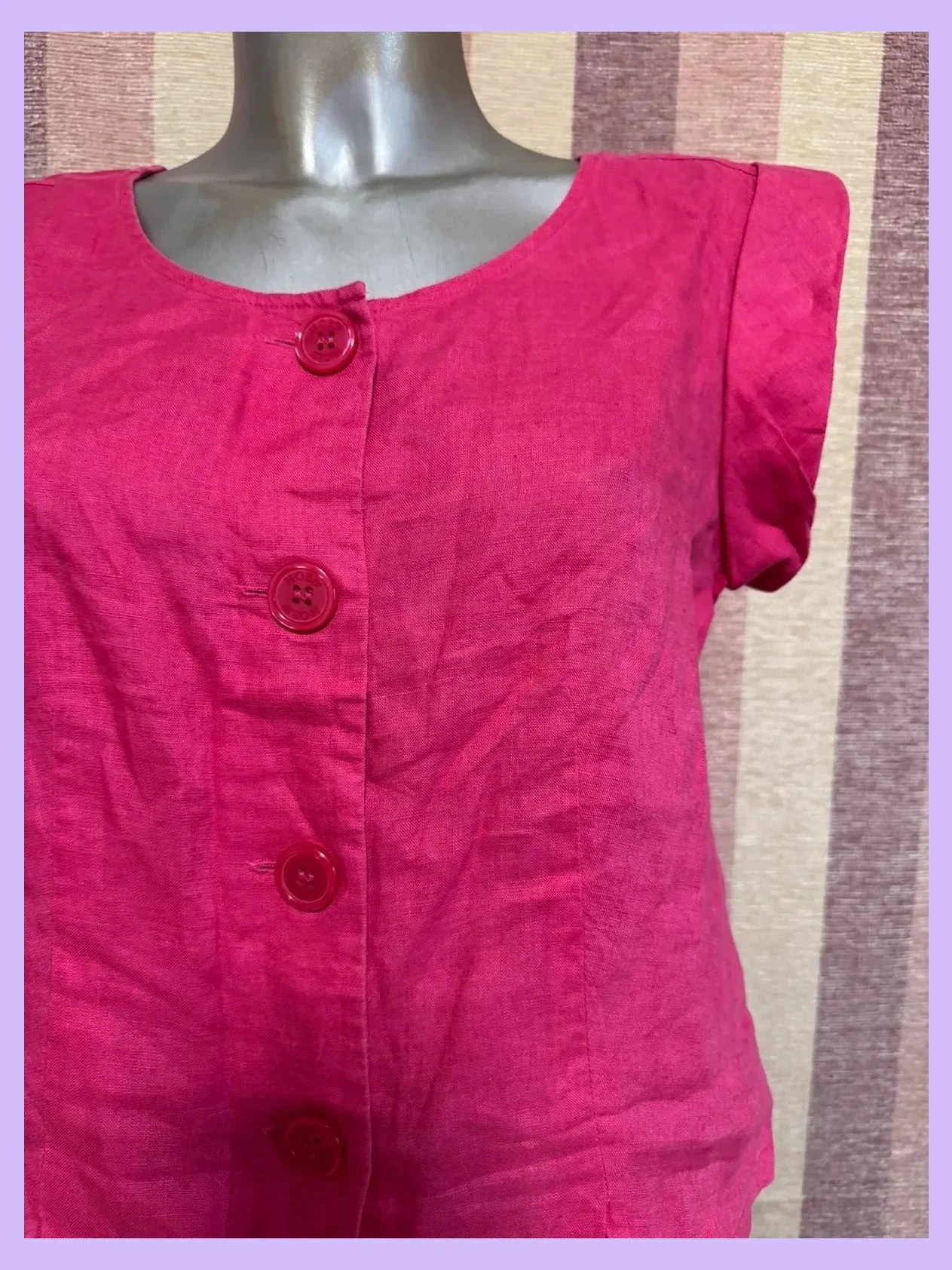 Blusa crop 100% lino de marca Hobbs talla 40 🍀 – Hobbs – taille L / 40 / 12 3