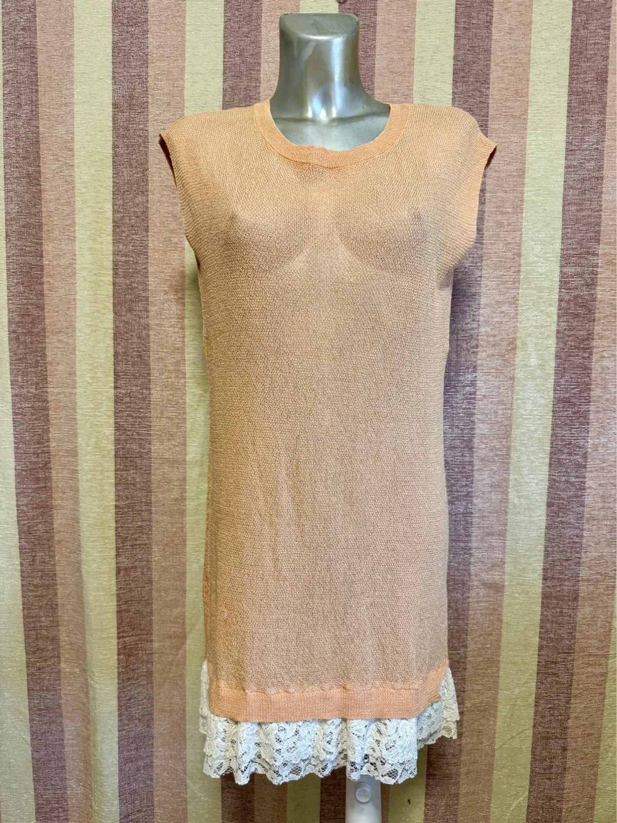 Vestido punto transparente de marca Pinko talla S 🍀