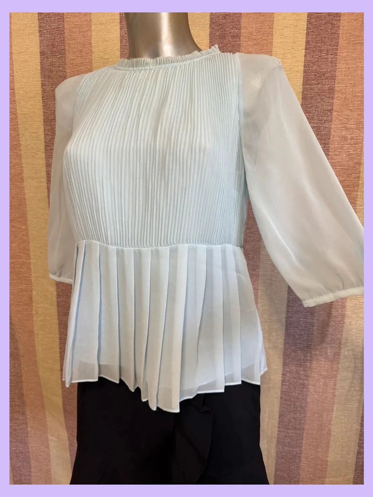 Blusa tela gasa plisada de ted baker , talla S 🍀 – Ted Baker – taille S / 36 / 8 4
