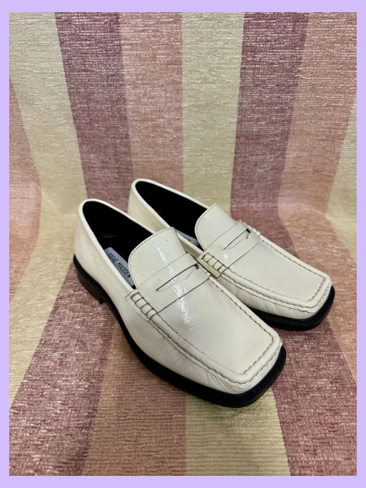 Mocasines blancos charol de Steve Madden , número 37 🍀