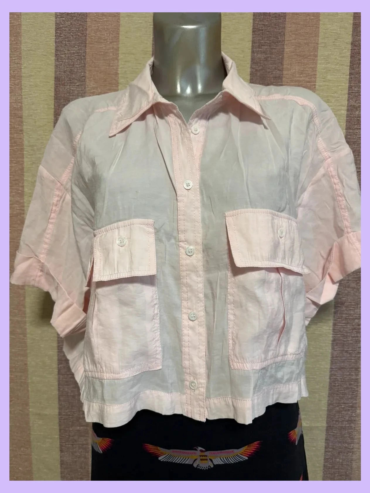 Blusa crop oversize de Zara , talla L 🍀 – Zara – taille L / 40 / 12 2