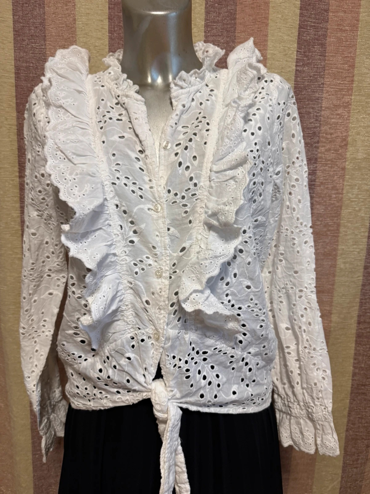 Blusa algodón blanca talla M 🍀 – Seven Sisters – taille M / 38 / 10 2