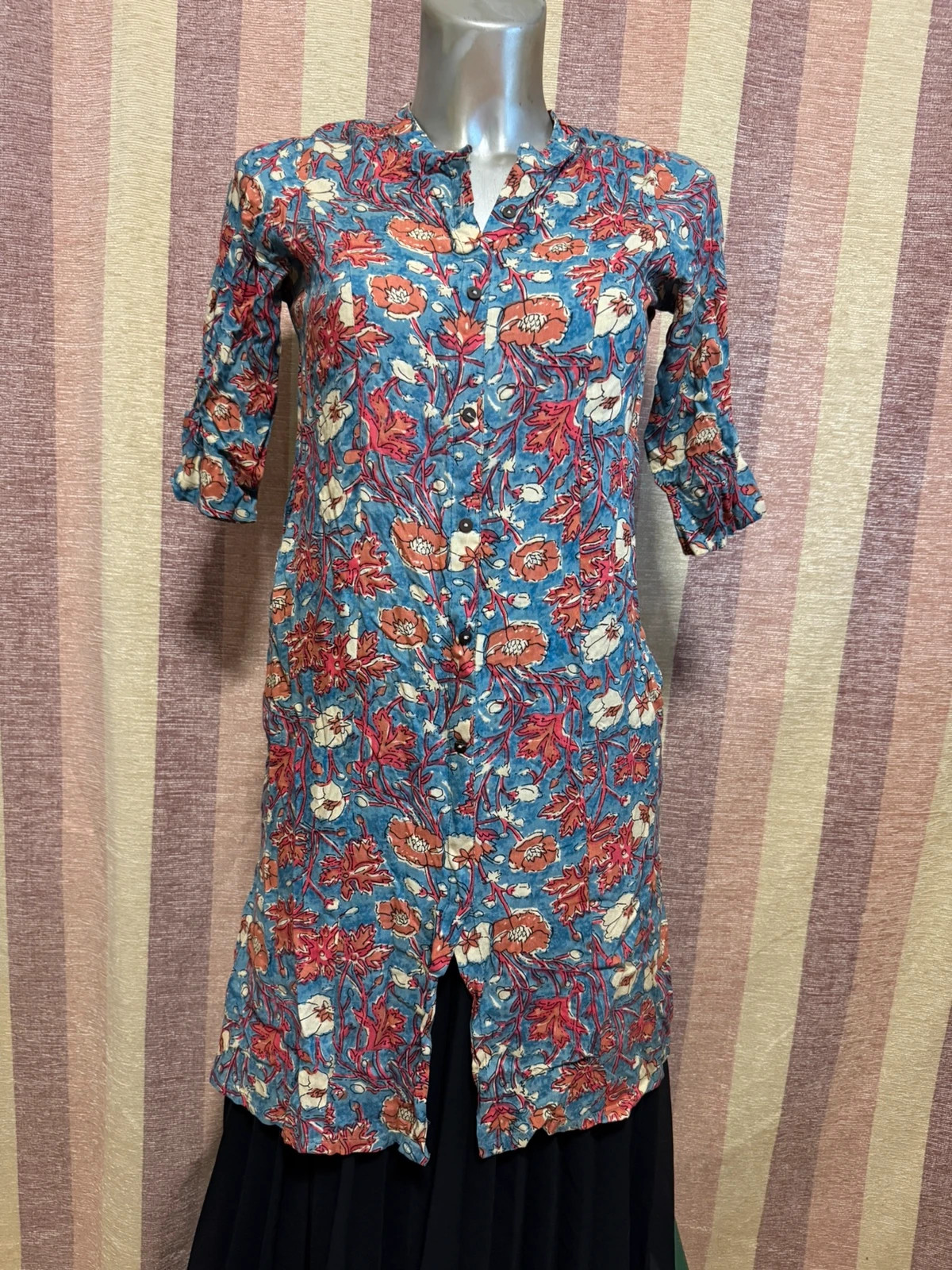Camisa larga estampada talla 36 🍀 – frumpy – taille S / 36 / 8