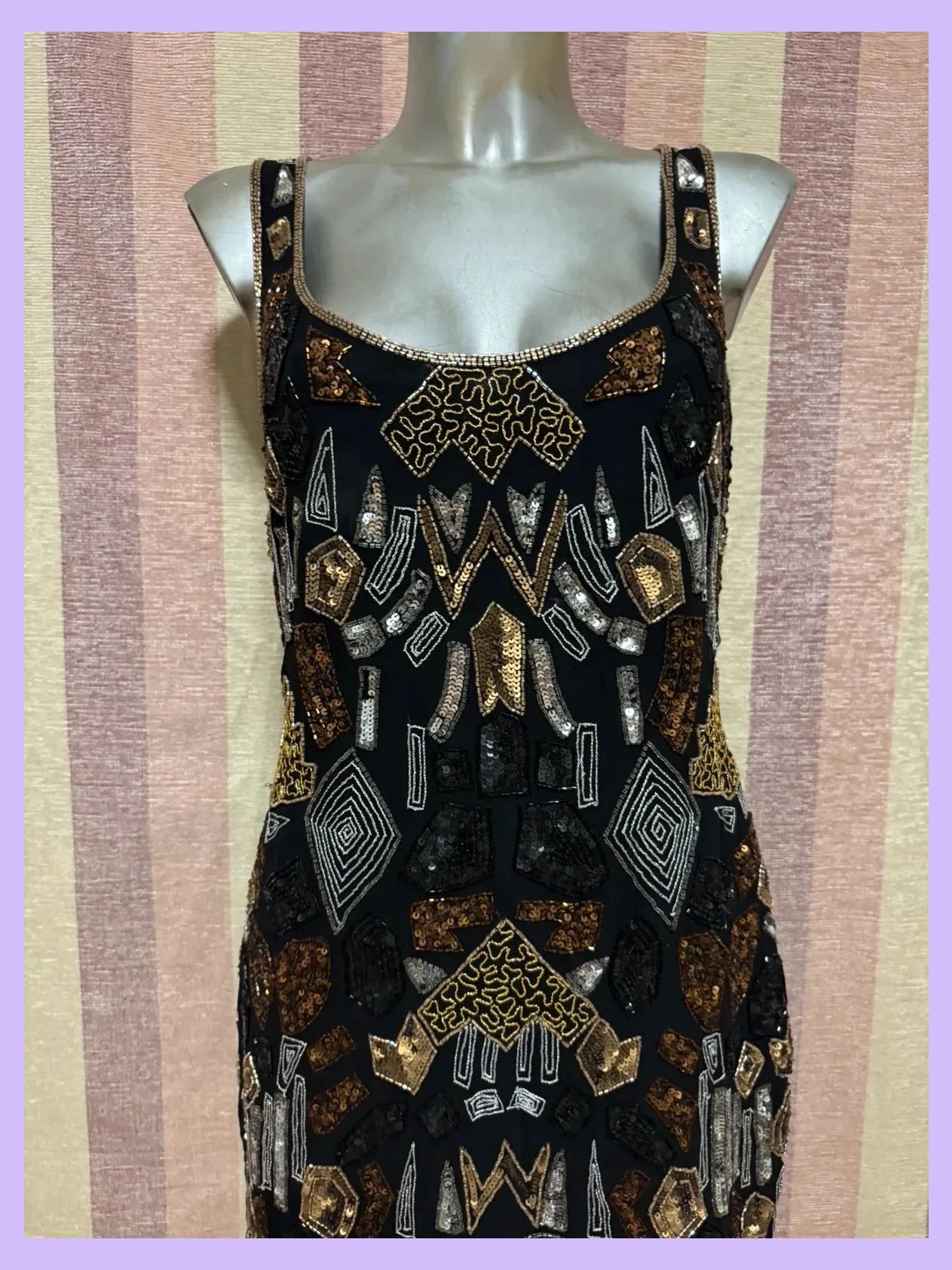 Vestido bordado lentejuelas de Massimo Dutti, talla M 🍀 – Massimo Dutti – taille M / 38 / 10 3
