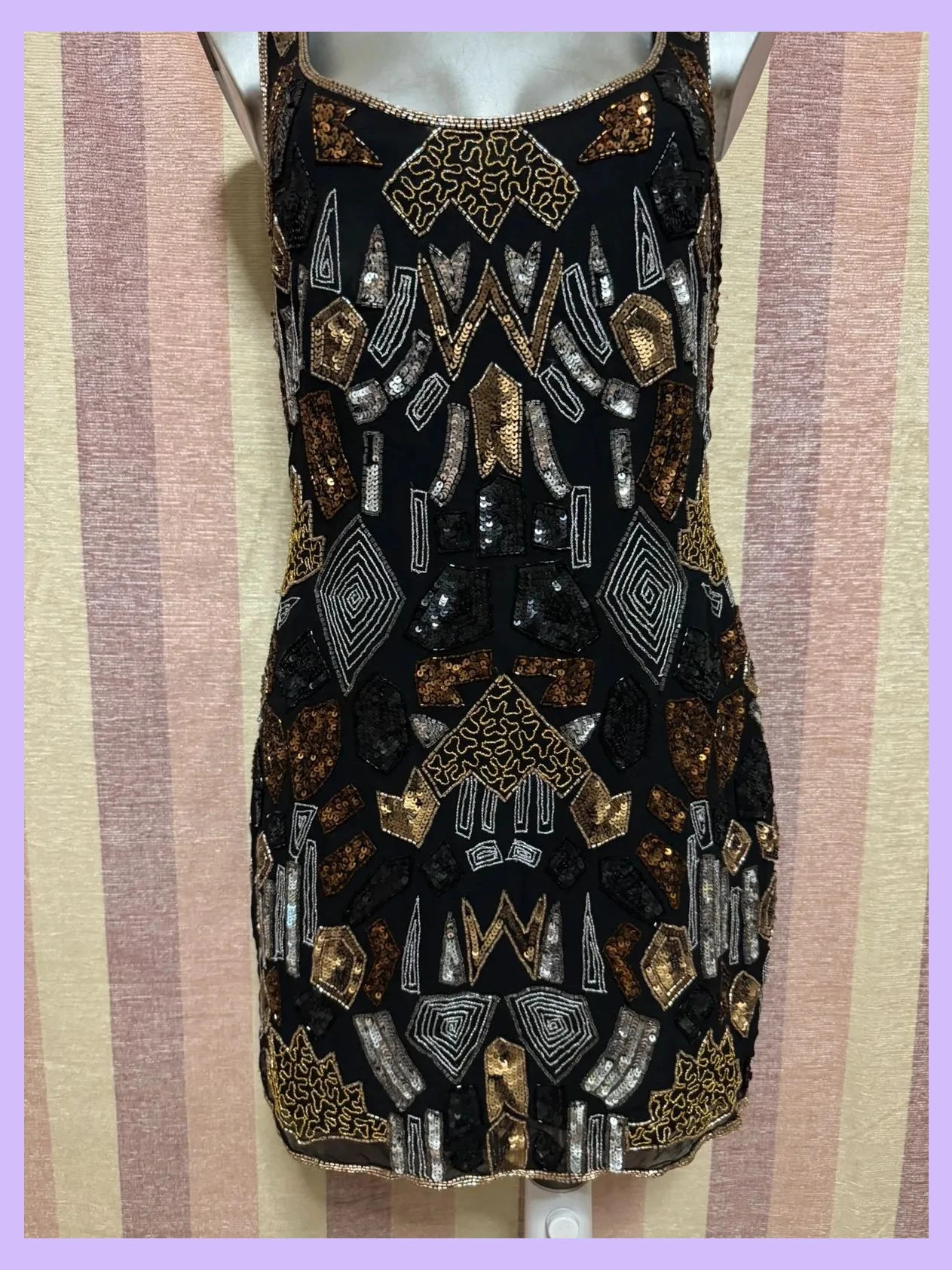 Vestido bordado lentejuelas de Massimo Dutti, talla M 🍀 – Massimo Dutti – taille M / 38 / 10 2
