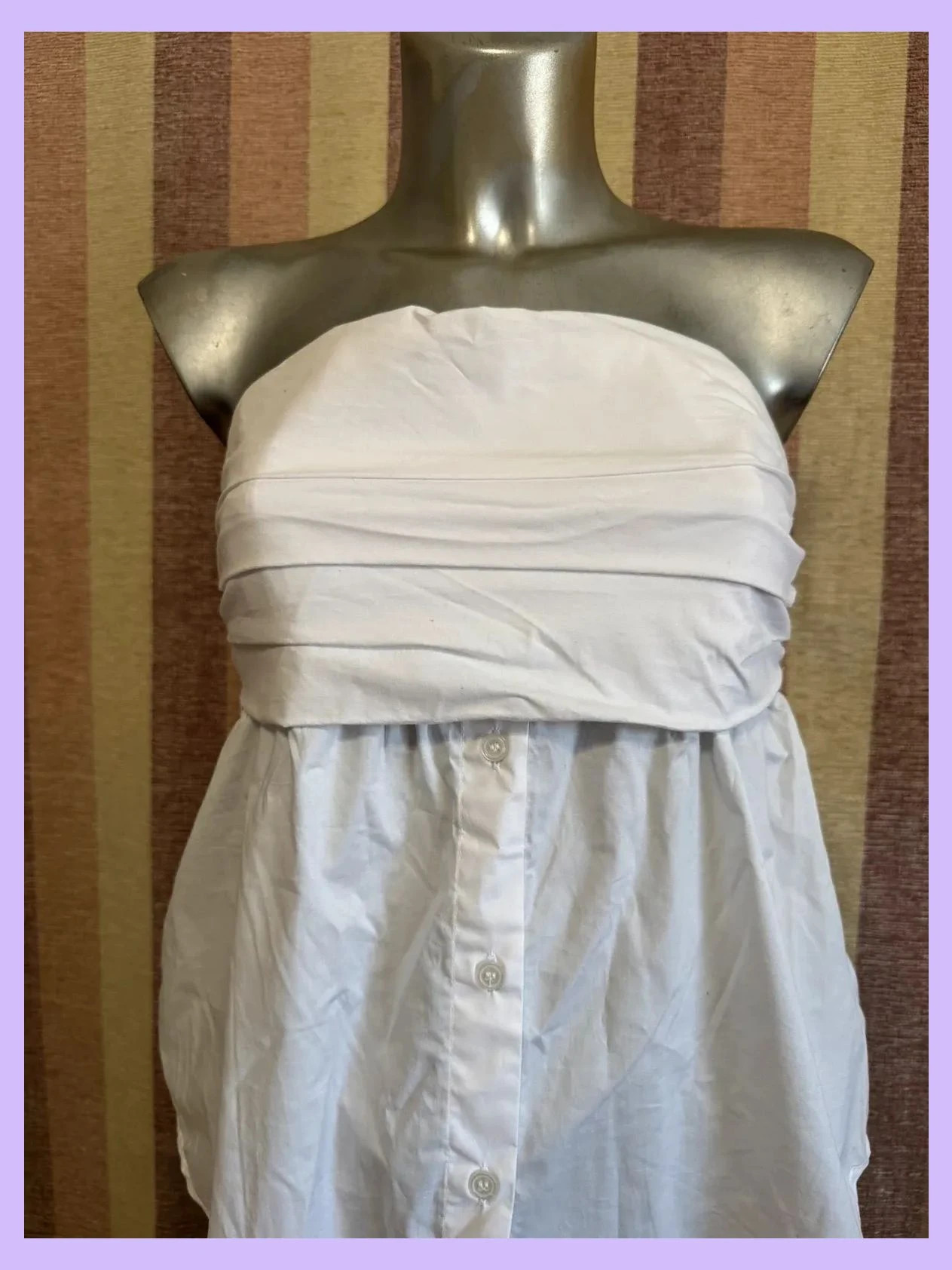Top algodón blanco de Zara , talla M 🍀 – Zara – taille M / 38 / 10 3