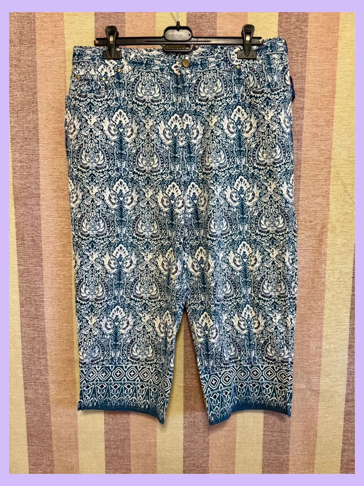 Pantalones capri algodón marca Ralph Lauren , talla americana 16 🍀 – Ralph Lauren – taille 4XL / 48 / 20