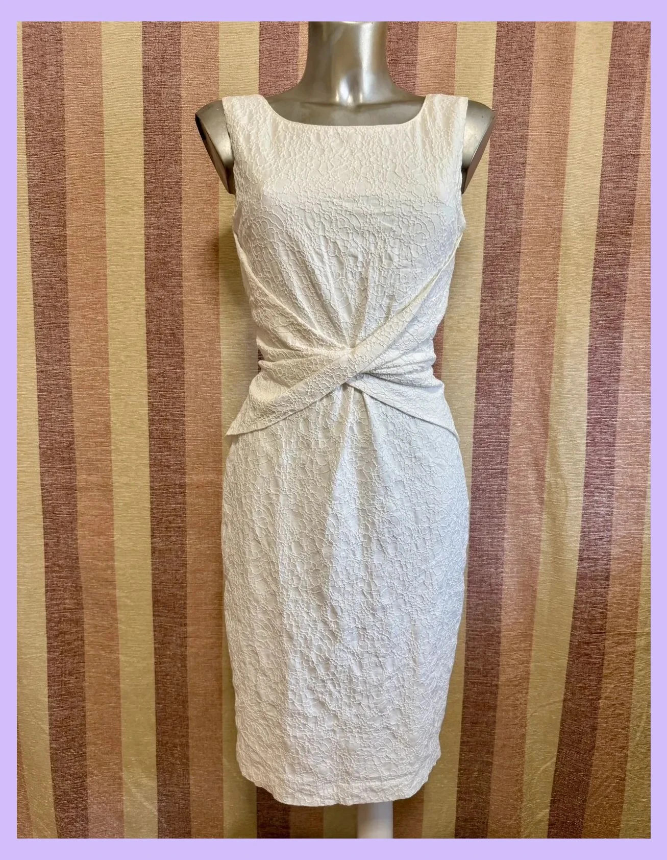 Vestido elegante marca phase eight , talla 42 , elástico 🍀