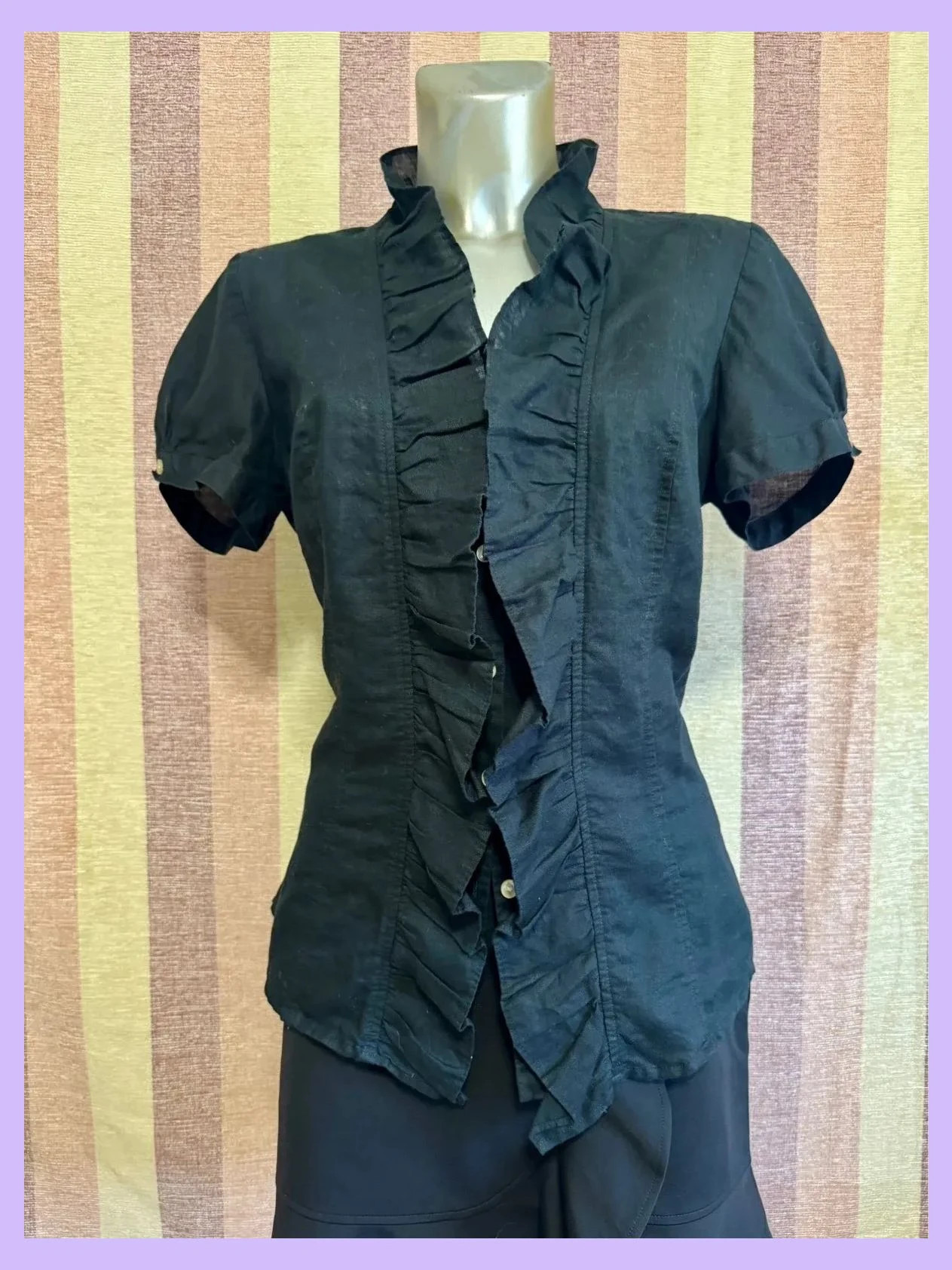 Blusa lino y algodón de Ann Taylor , talla 40 🍀