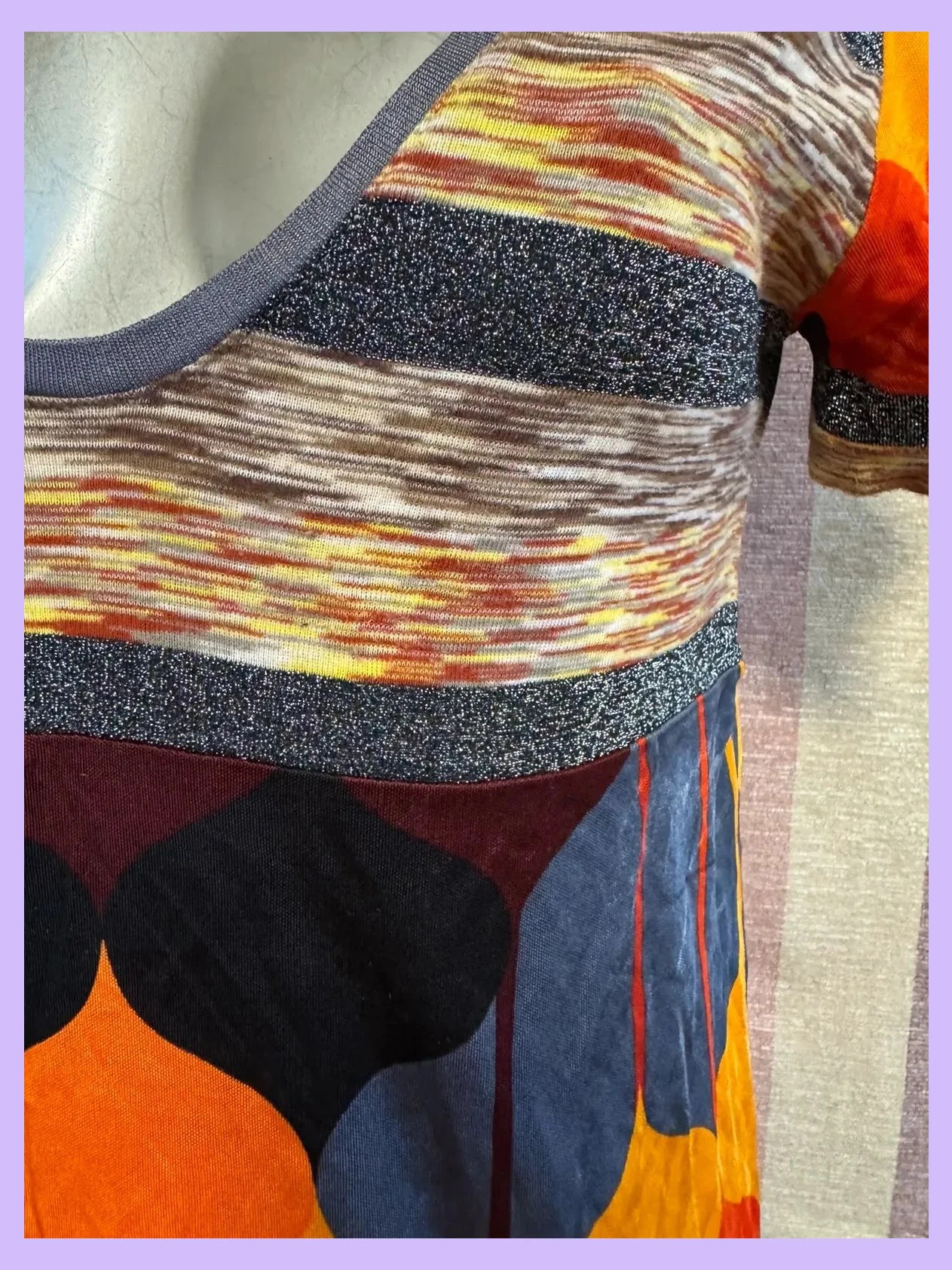 Blusa estampada elástica de custo Barcelona, talla L 🍀 – Custo Barcelona – taille L / 40 / 12 4