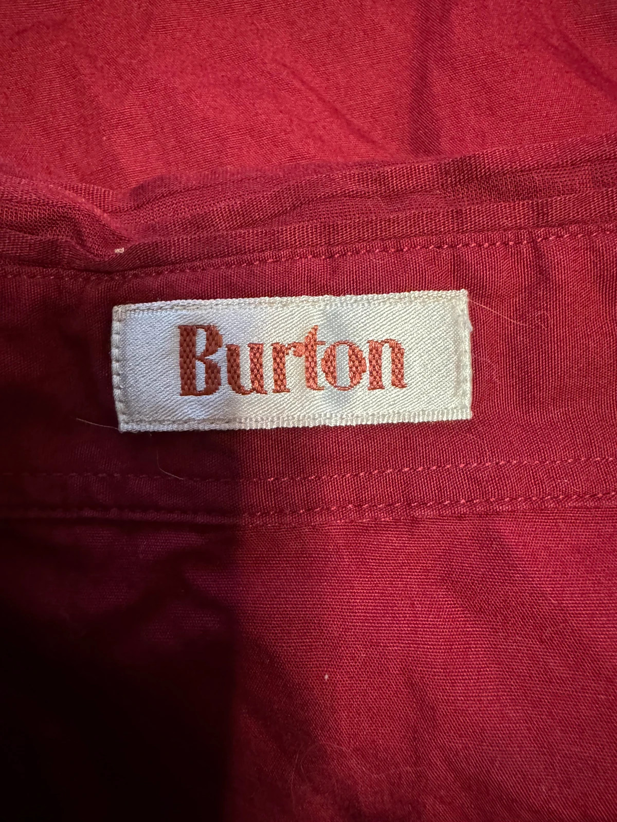 Camisa algodón marca Burton talla 40 🍀 – Burton – taille L / 40 / 12 3