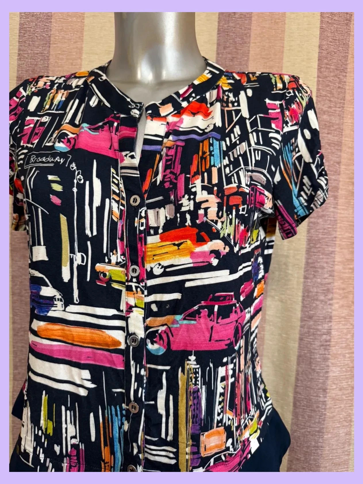Blusa estampada marca Scrch , talla 42 , viscosa elástica 🍀 – SCRCH – taille XL / 42 / 14 3