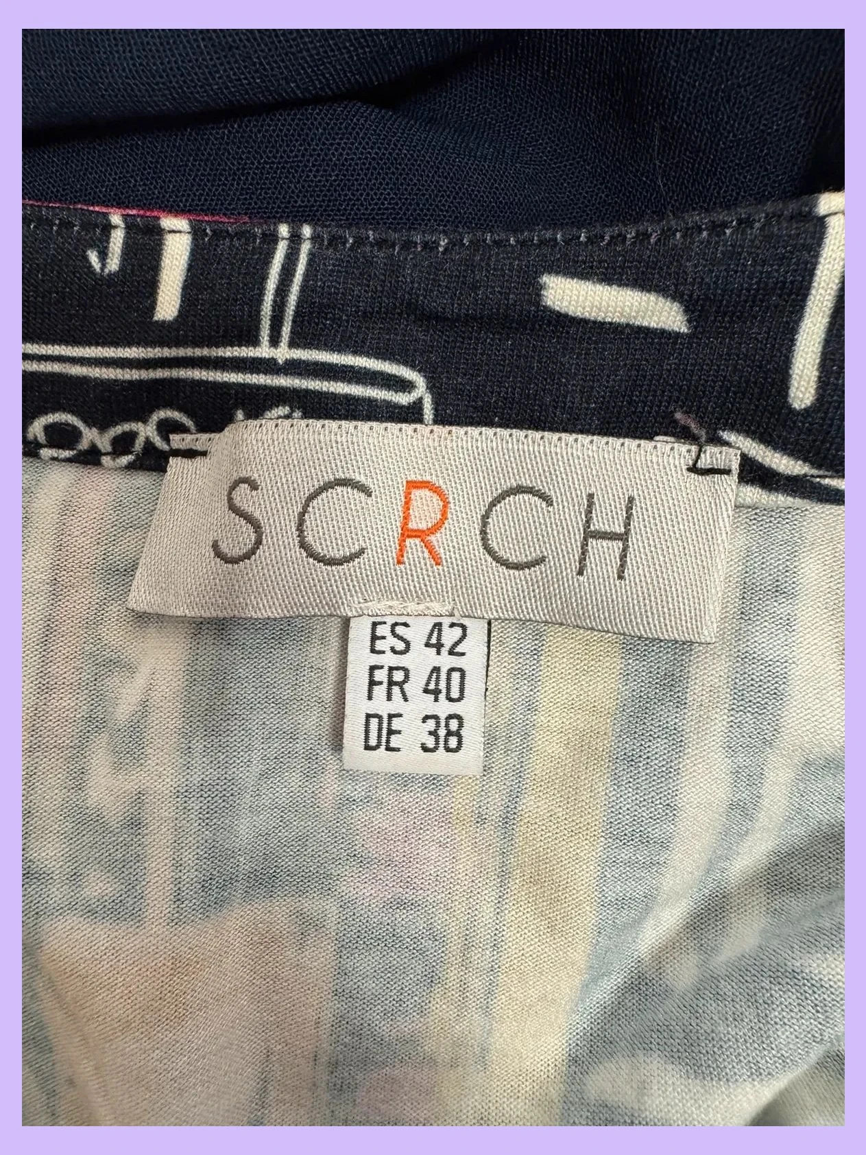 Blusa estampada marca Scrch , talla 42 , viscosa elástica 🍀 – SCRCH – taille XL / 42 / 14 5