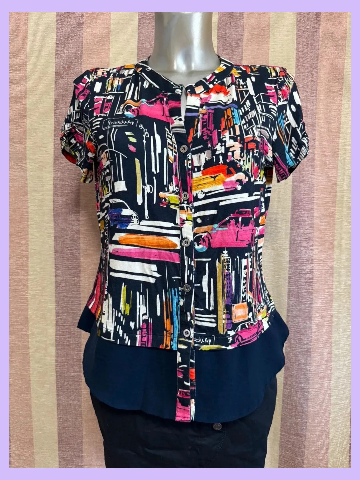 Blusa estampada marca Scrch , talla 42 , viscosa elástica 🍀 – SCRCH – taille XL / 42 / 14 2