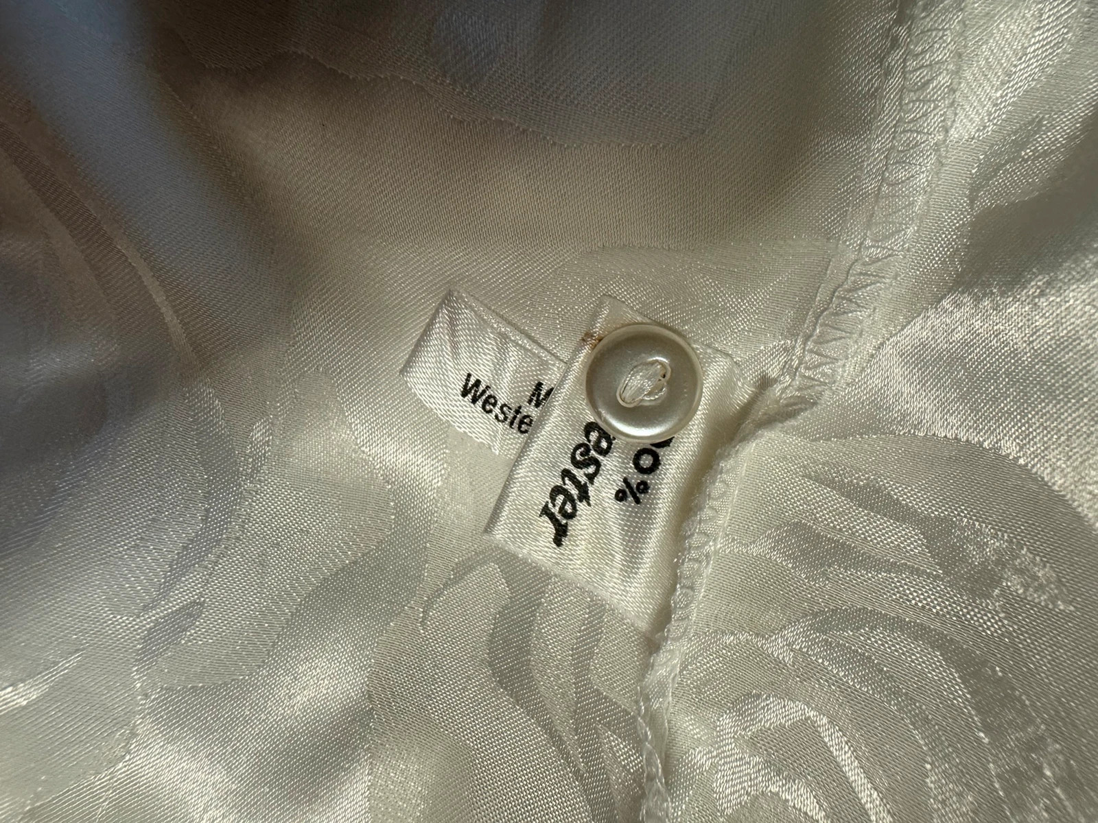 Blusa vintage blanca con lazo negro 🍀 – Vintage – taille M / 38 / 10 5