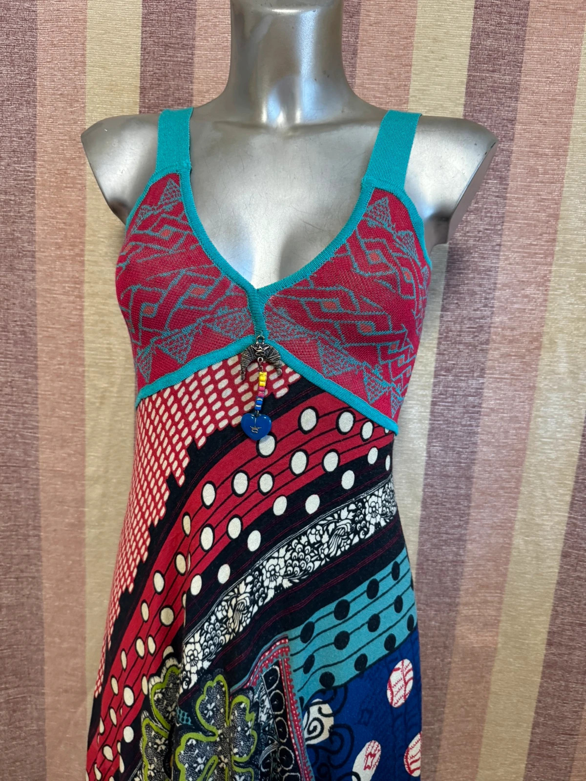 Vestido estampado talla M 🍀 – *Save the Queen!* – taille M / 38 / 10 3