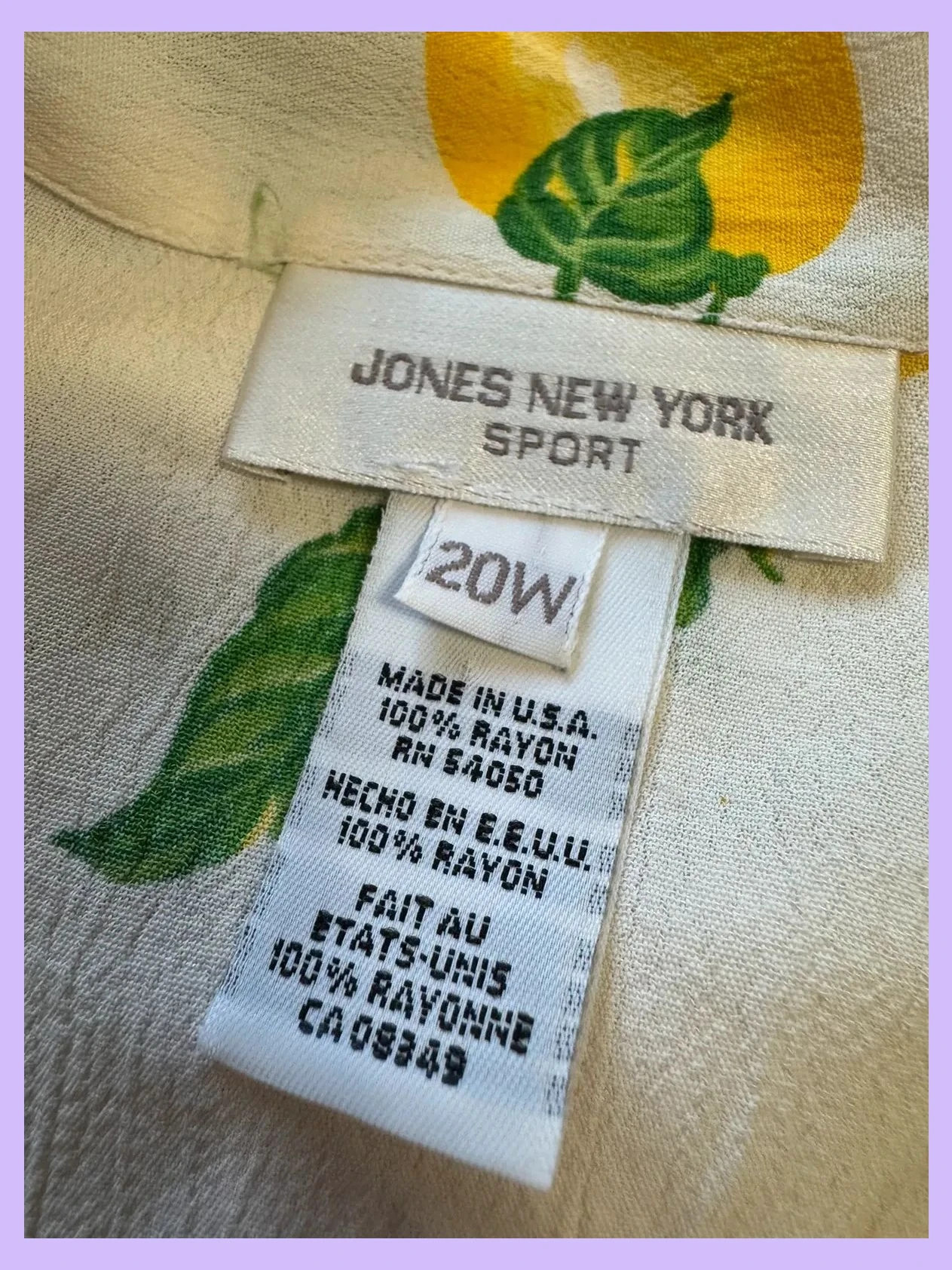 Bonita blusa verano marca jones New york , talla 48 🍀 – Jones New York – taille 4XL / 48 / 20 5