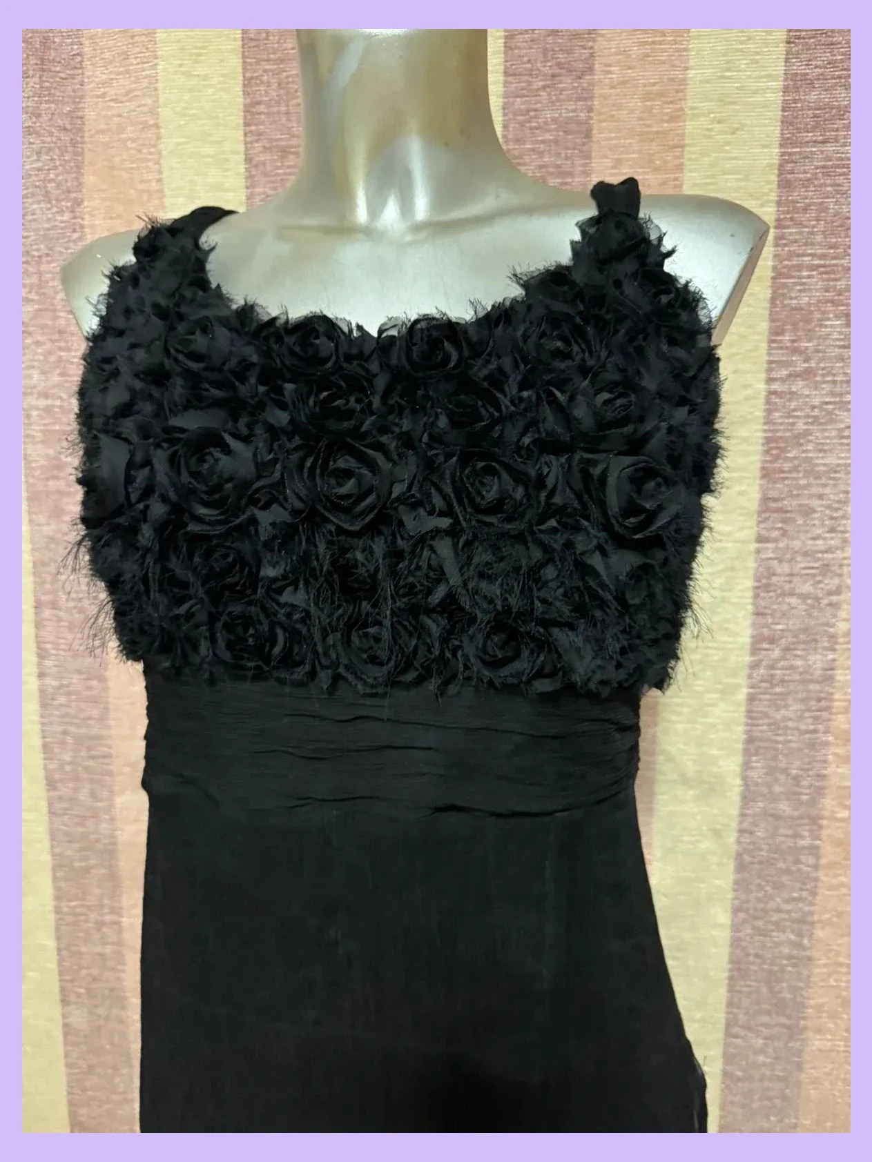 Vestido negro seda crepe talla 46 Italia 🍀 – Etiem – taille XL / 42 / 14 3