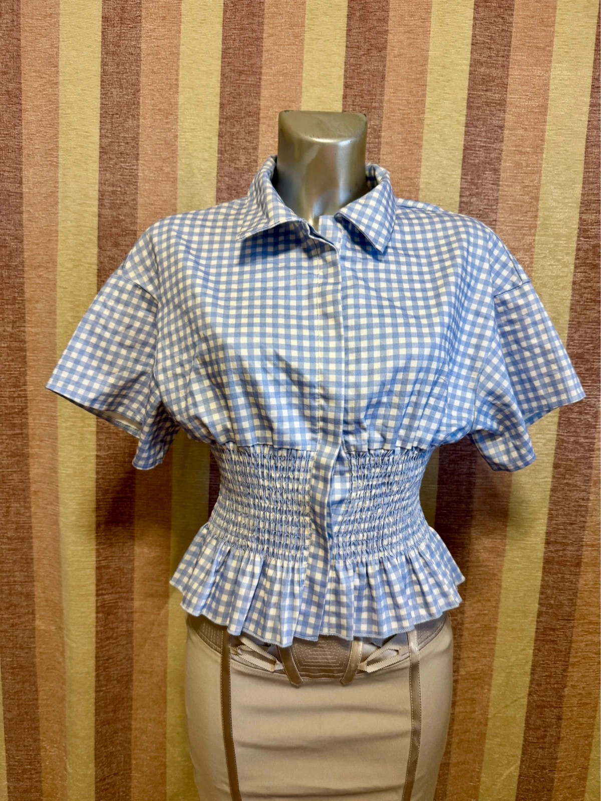 Blusa cuadros marca Musera talla XS 🍀