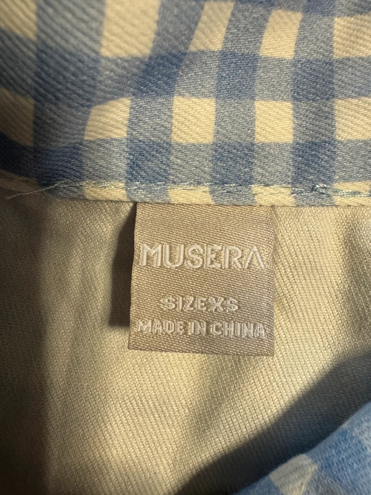 Blusa cuadros marca Musera talla XS 🍀 – Musera – taille XS / 34 / 6 5