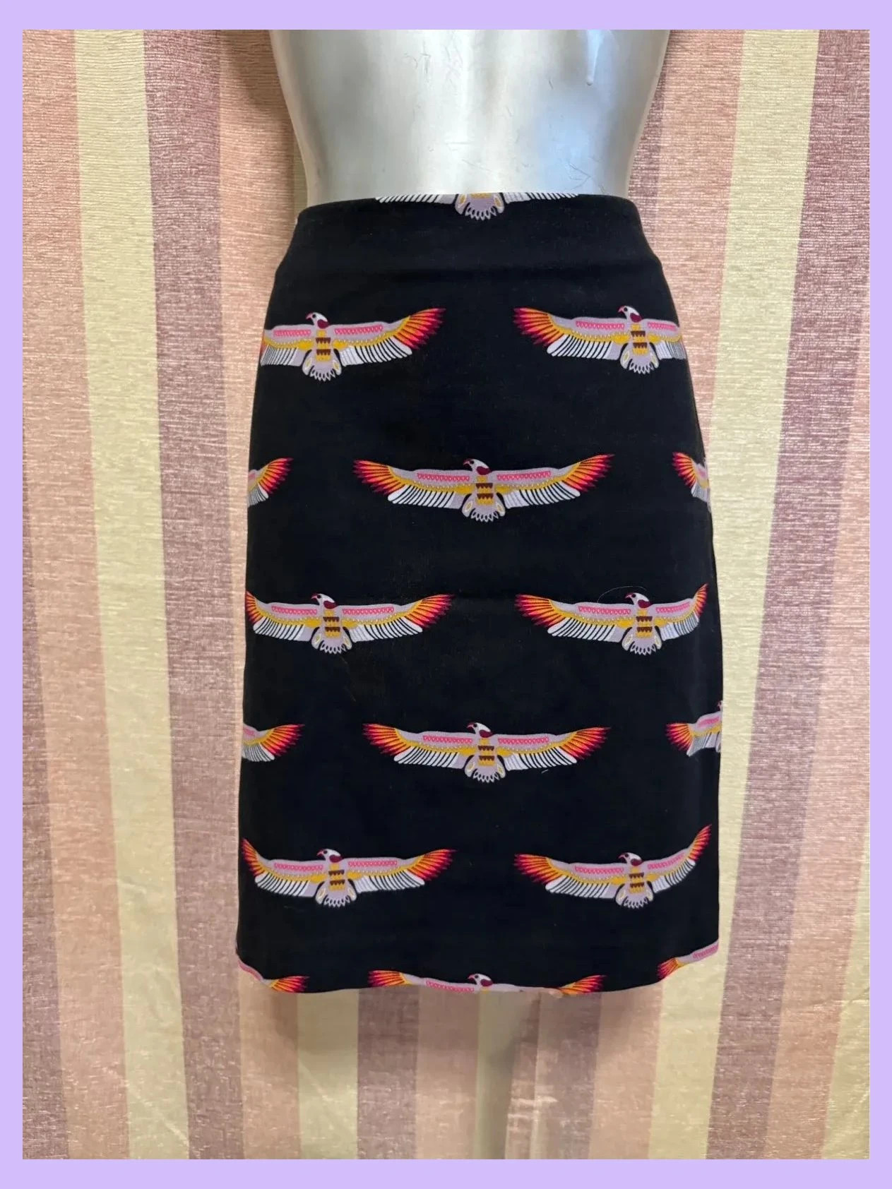 Falda por las rodillas estampada de bimba y Lola , talla 38 🍀