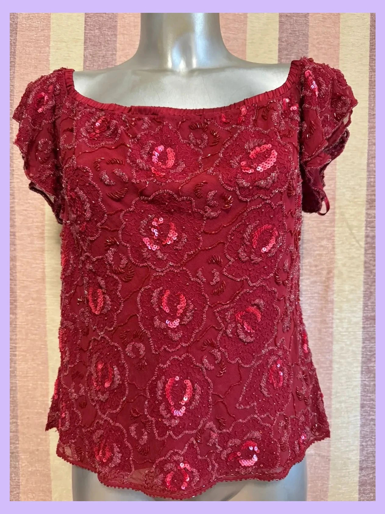 Blusa seda bordada marca Monsoon talla 44 🍀 – Monsoon – taille XXL / 44 / 16 2