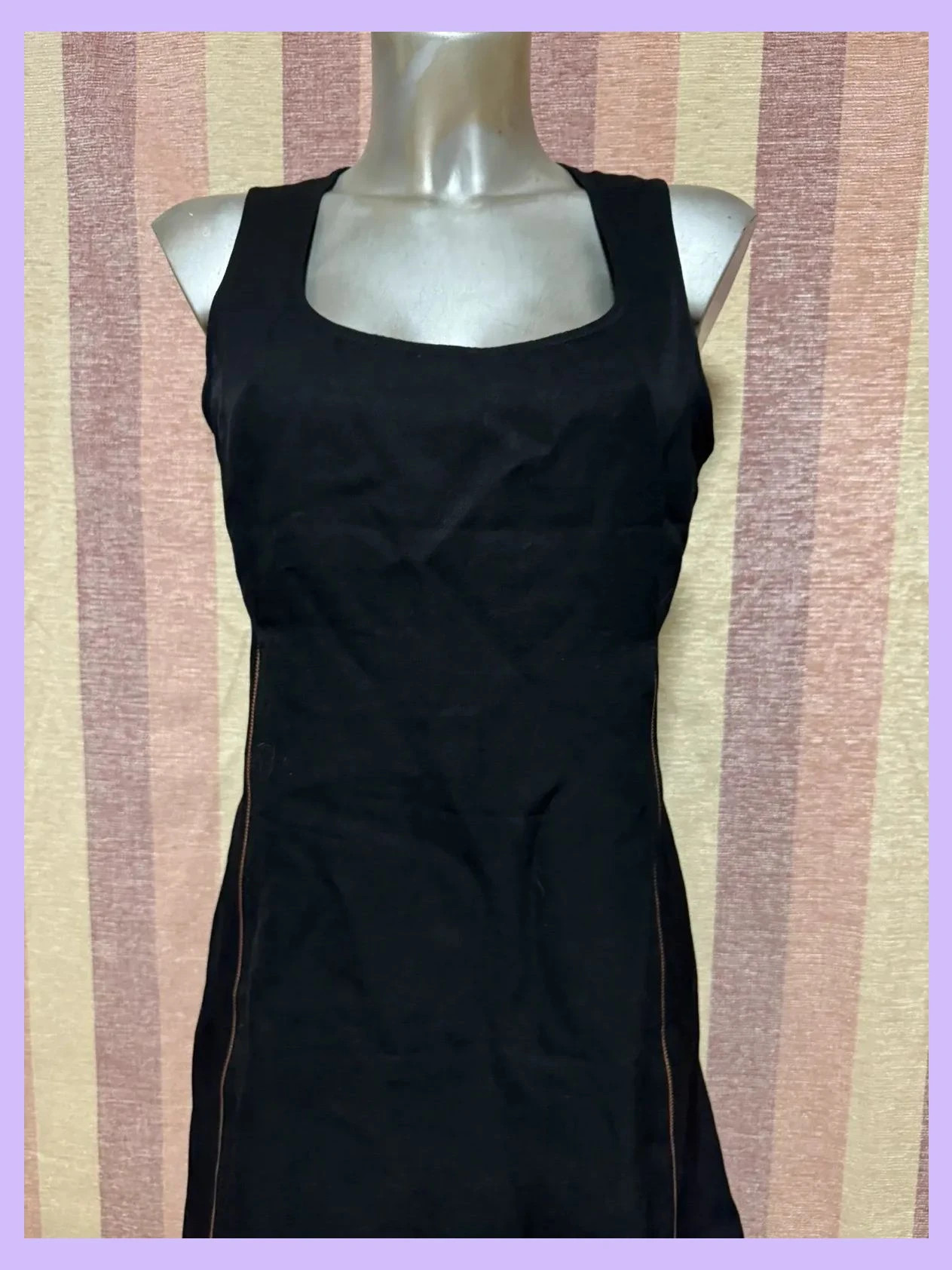 Vestido negro corto talla 40🍀 – State of Claude Montana – taille L / 40 / 12 2