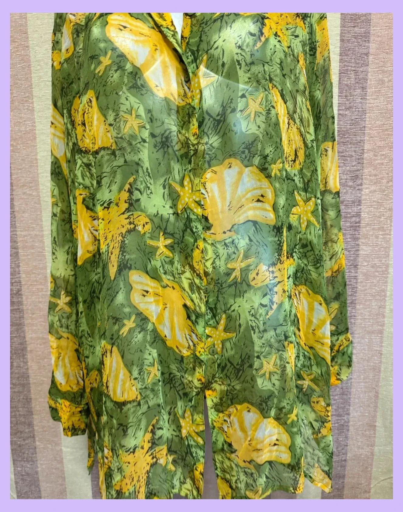 Camisa larga vintage 100% seda , talla única grande para 48-50 🍀 – Vintage – taille Taille unique 2