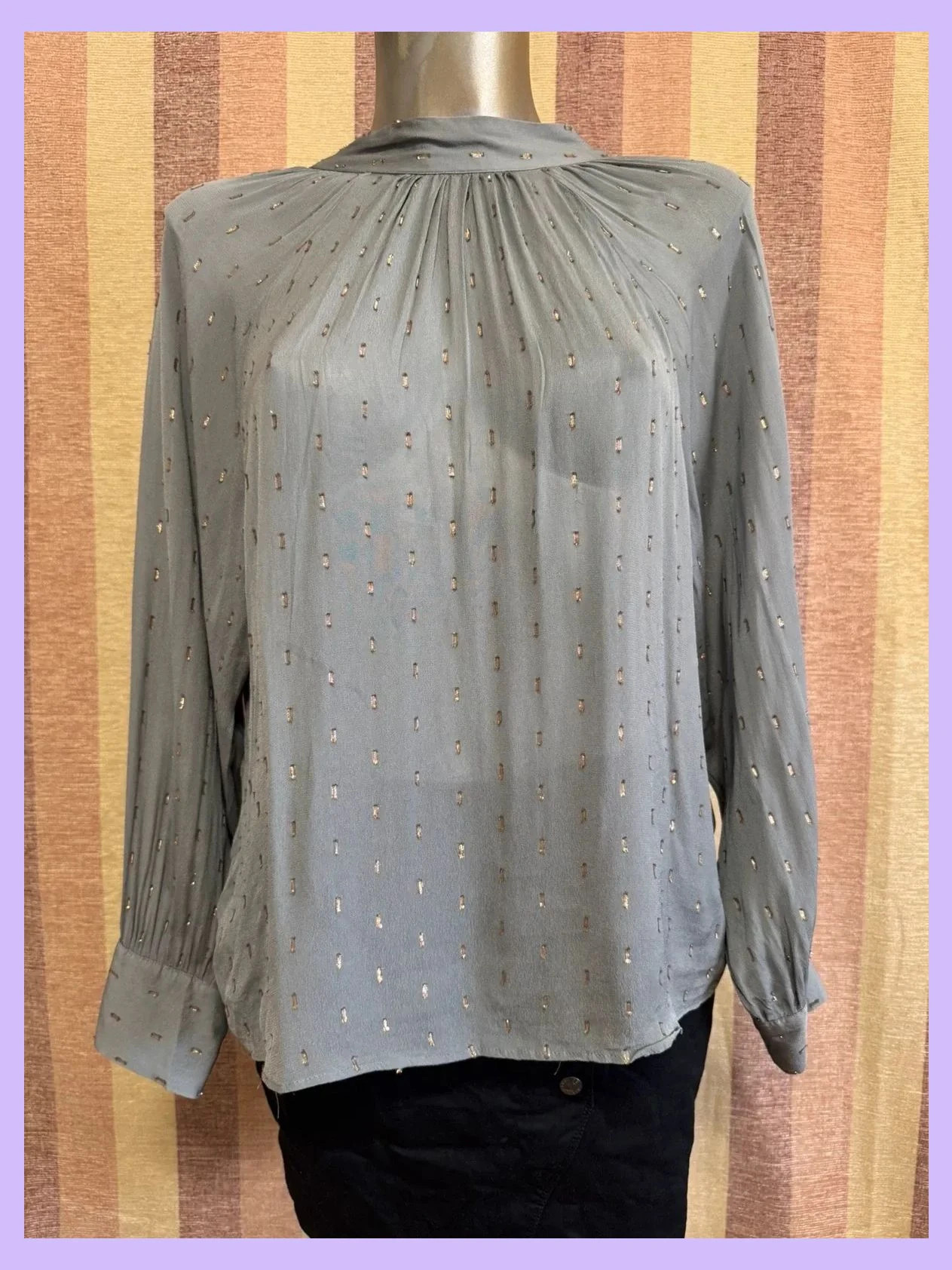 Blusa tela fina con brillo de Zara talla XS 🍀 – Zara – taille XS / 34 / 6 2