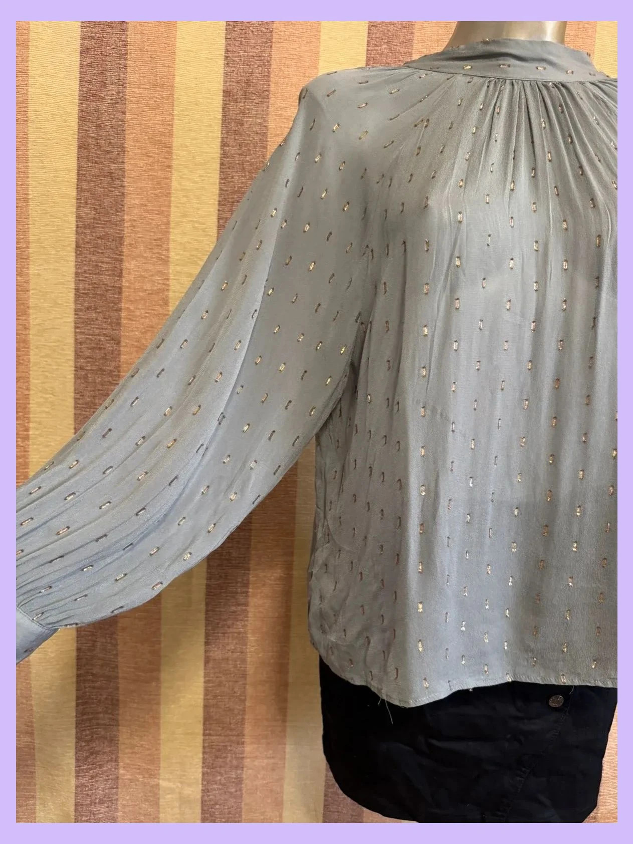 Blusa tela fina con brillo de Zara talla XS 🍀 – Zara – taille XS / 34 / 6 3