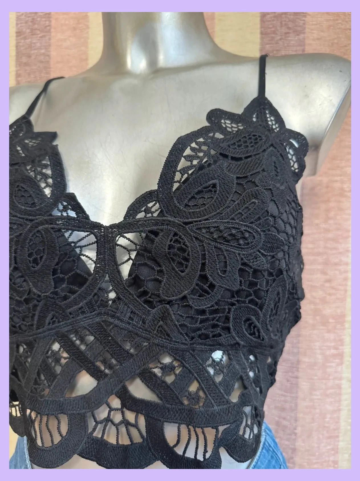 Crop top encaje de miss. Selfrige talla 38 🍀 – Miss Selfridge – taille M / 38 / 10 3