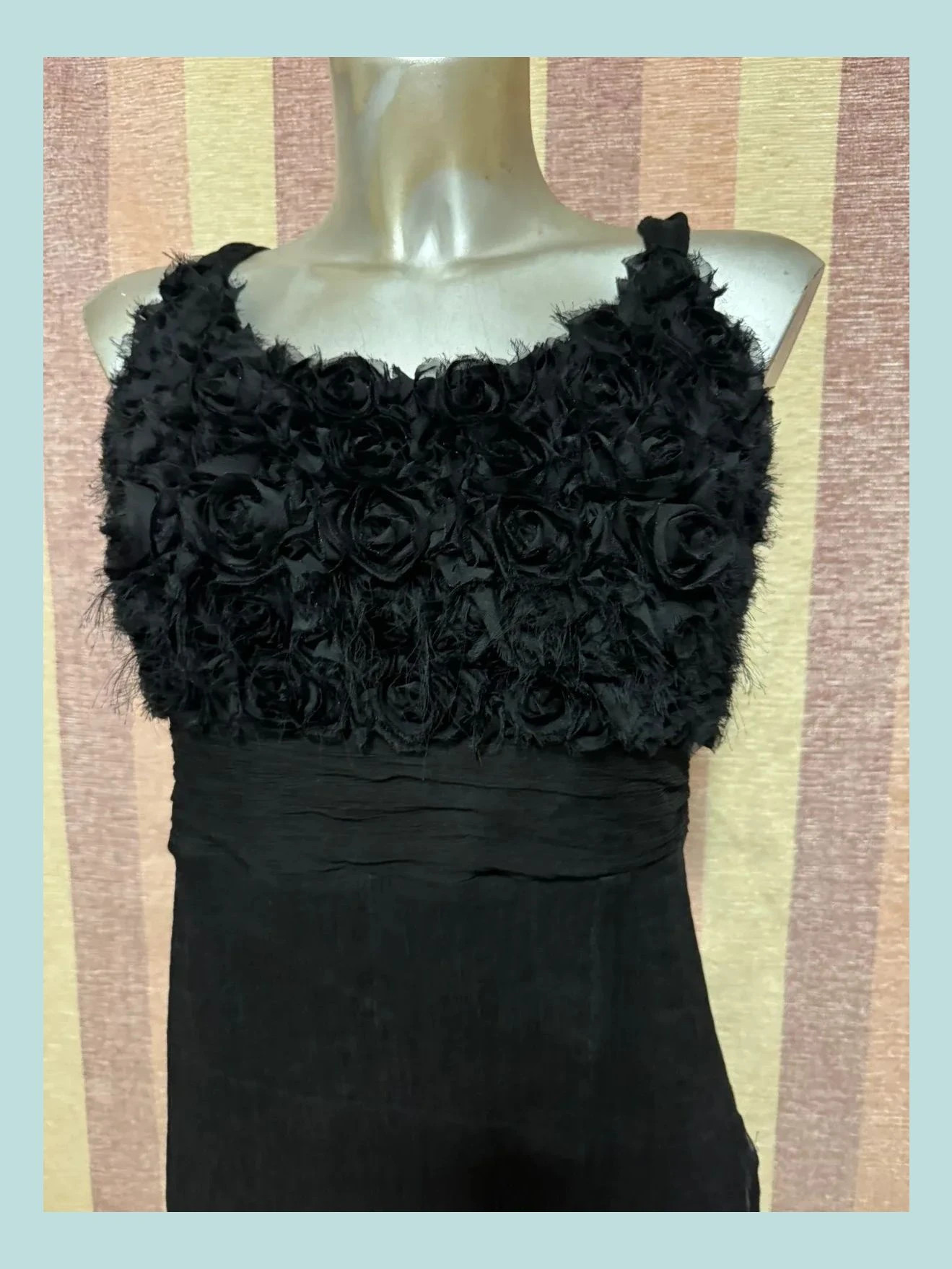 Vestido negro seda crepe talla 46 Italia 🍀 – Etiem – taille XL / 42 / 14 3