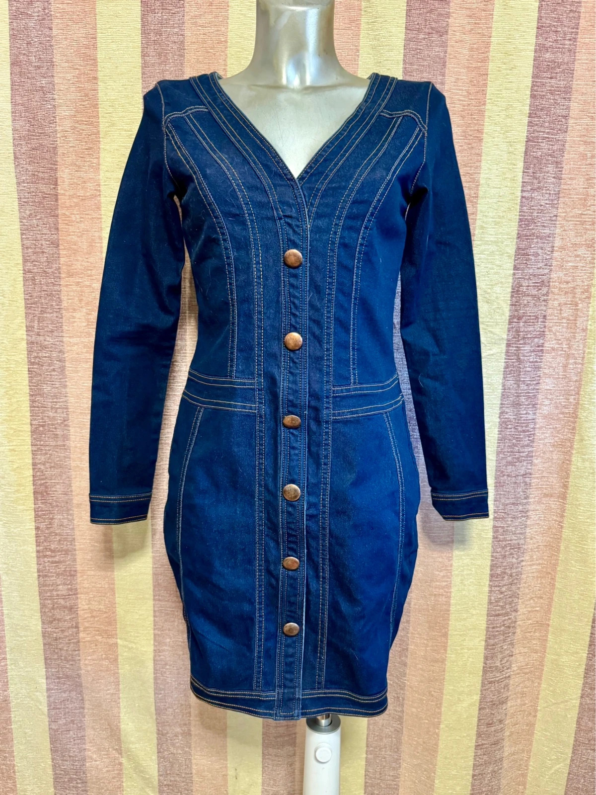 Vestido vaquero elástico talla 42 Italia 🍀 – Mix Jeans – taille M / 38 / 10