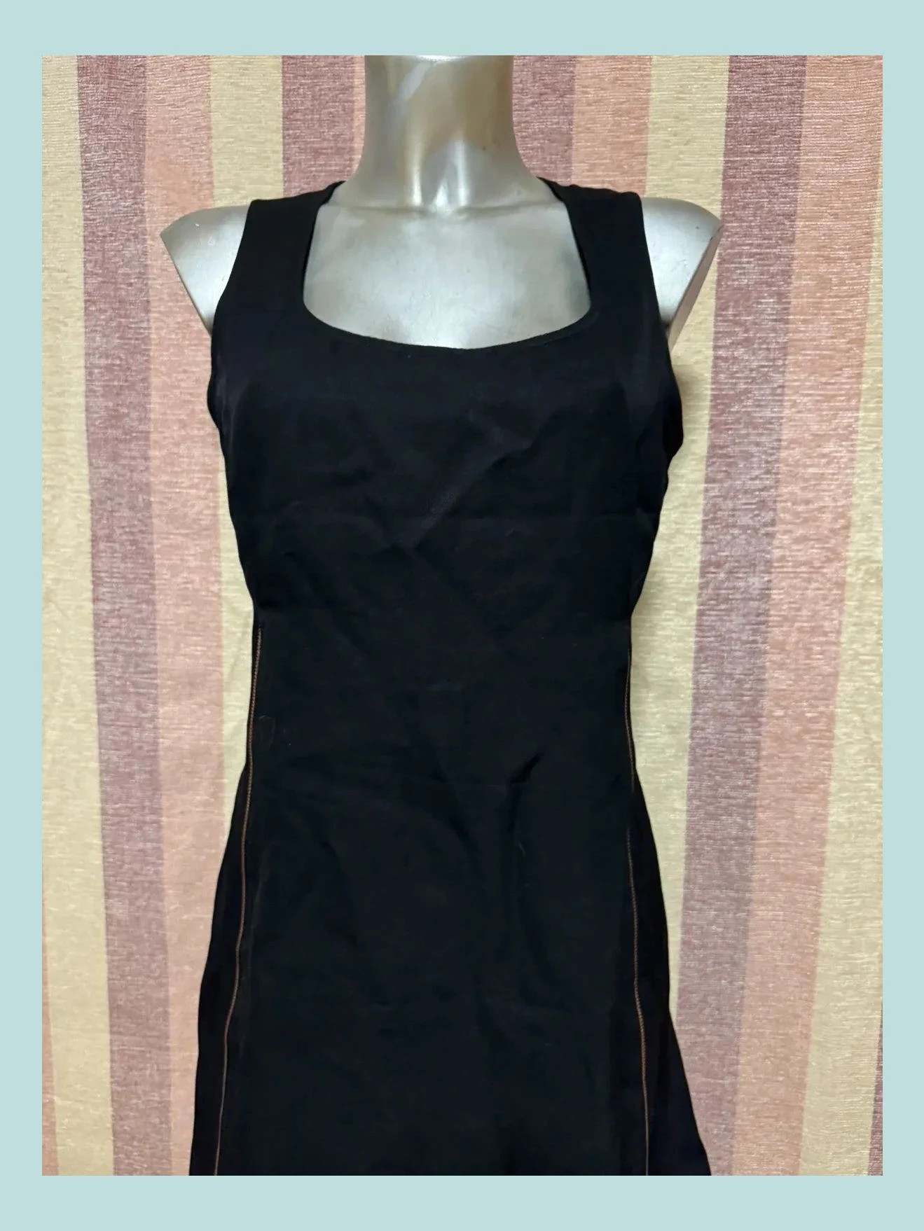 Vestido negro corto talla 40🍀 – State of Claude Montana – taille L / 40 / 12 2