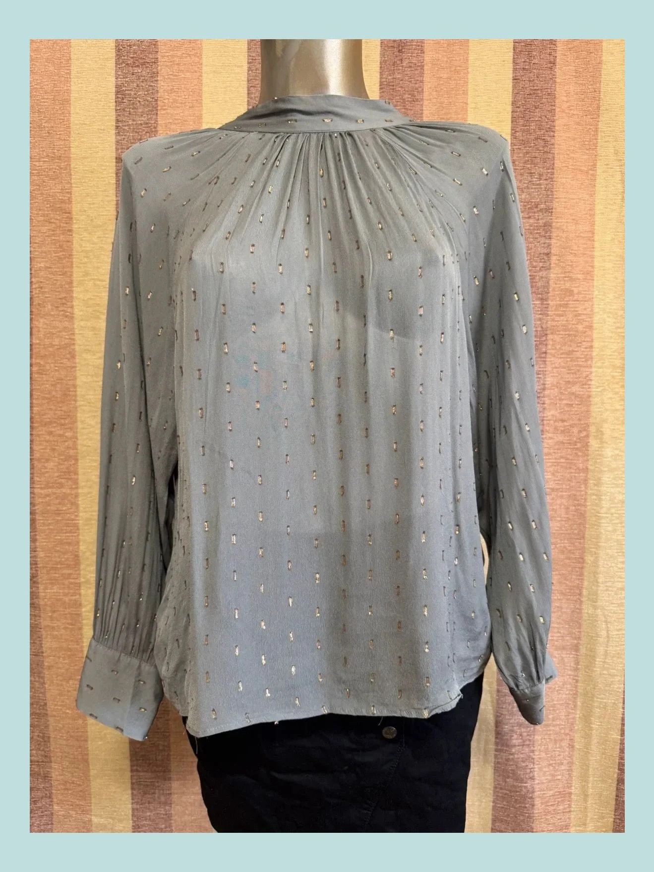 Blusa tela fina con brillo de Zara talla XS 🍀 – Zara – taille XS / 34 / 6 2