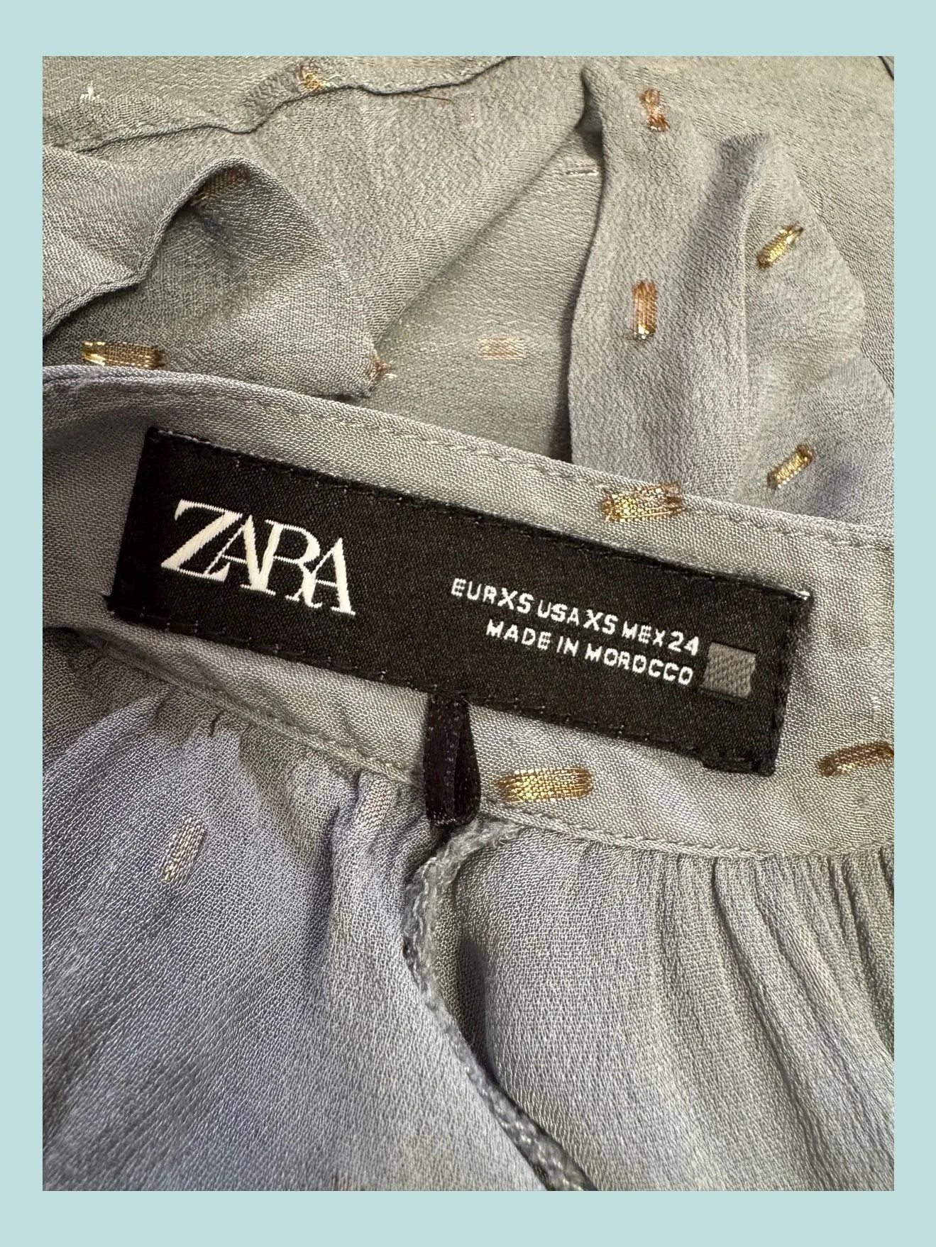Blusa tela fina con brillo de Zara talla XS 🍀 – Zara – taille XS / 34 / 6 5