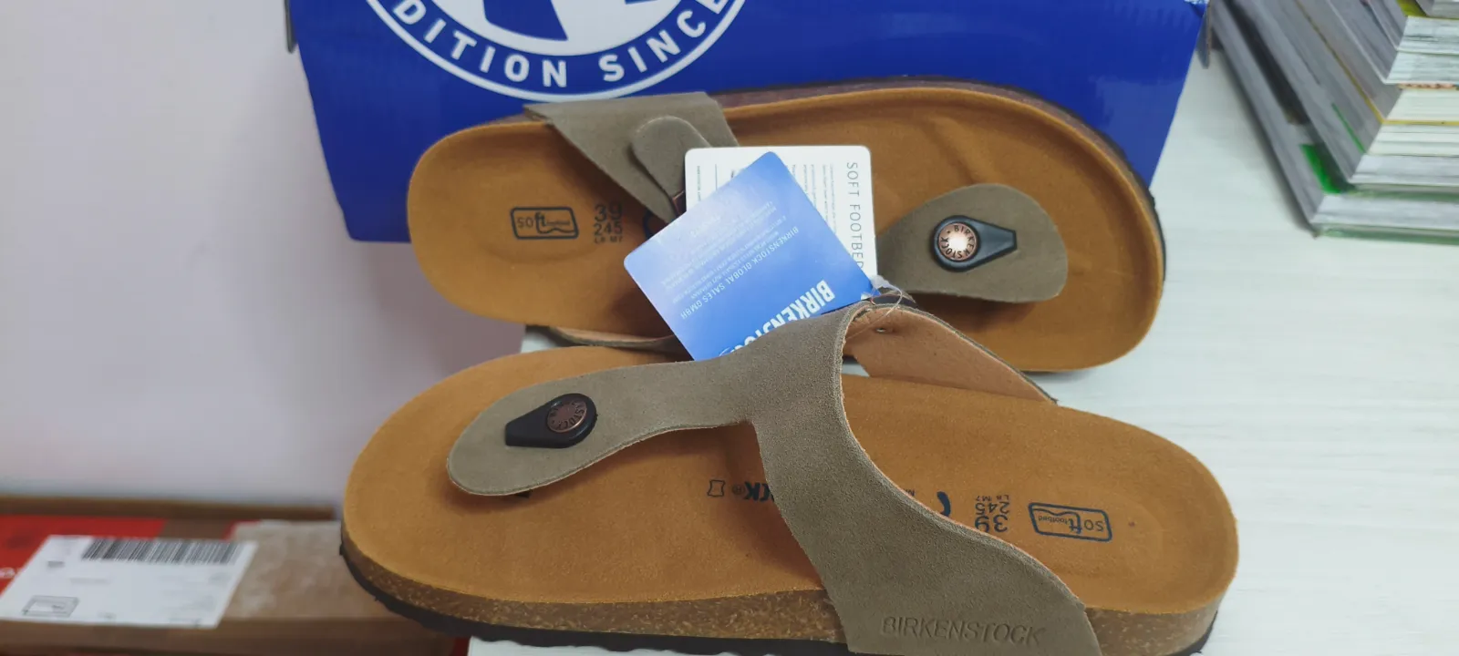 Chanclas birkenstock taupe n°39 – Birkenstock – taille EU 39 2
