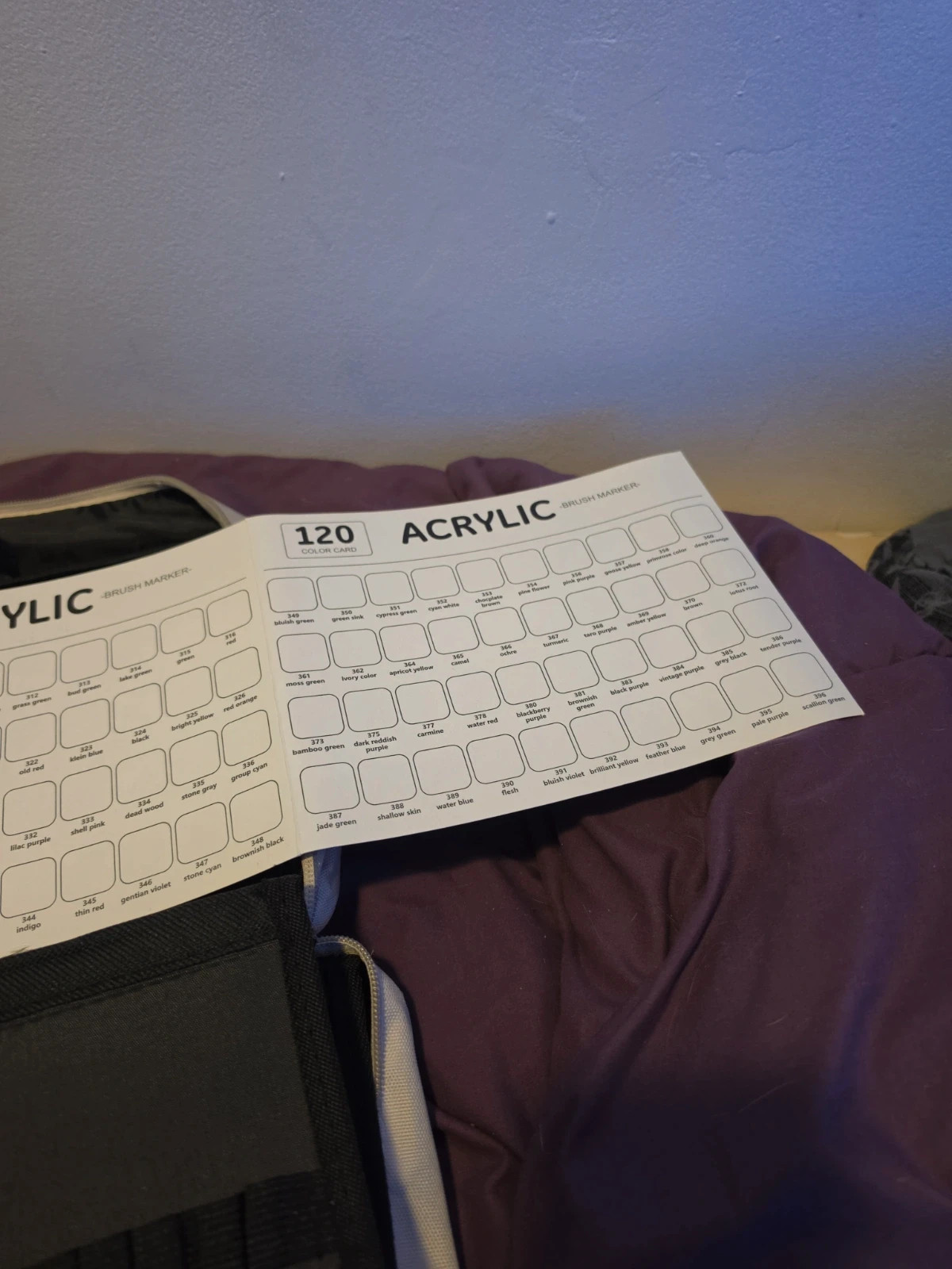 Bonjour je vend une pochette pour mettre des feutres acrylique en bonne état – Acrylique 3