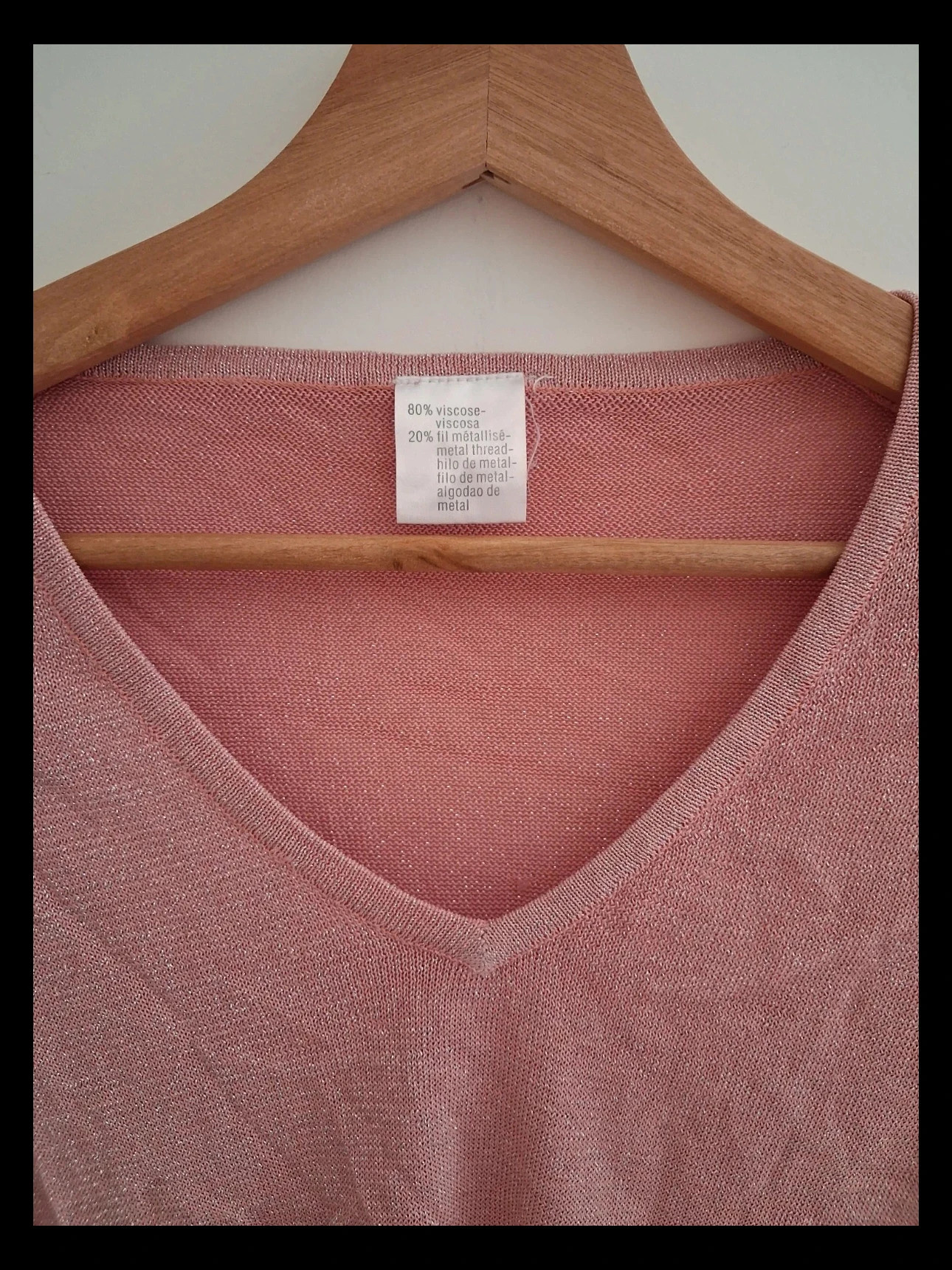 Rose brillant haut femme taille S – taille S / 36 / 8 2
