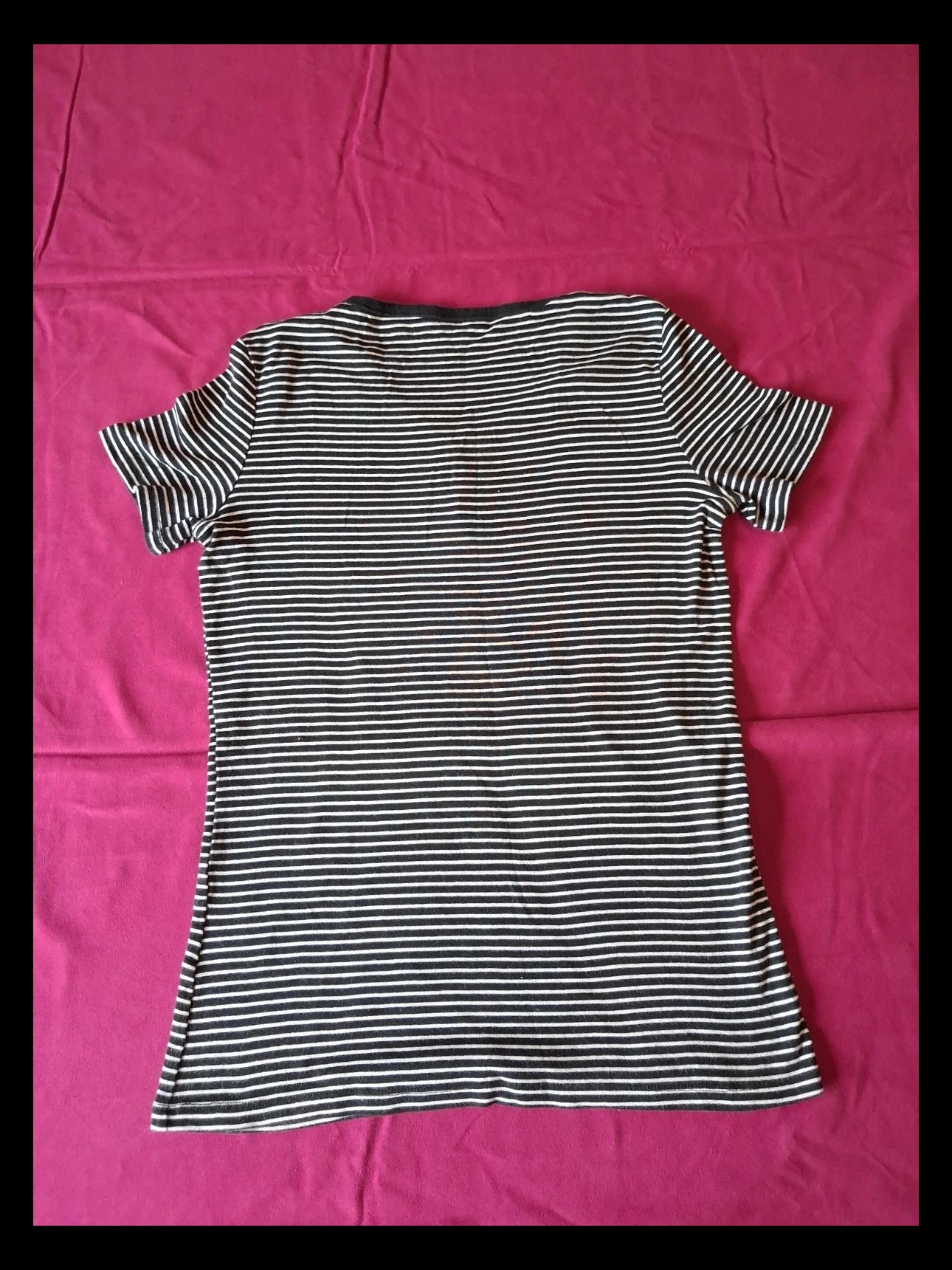 Boutonnée femme col v Tee shirt – C&A – taille M / 38 / 10 3