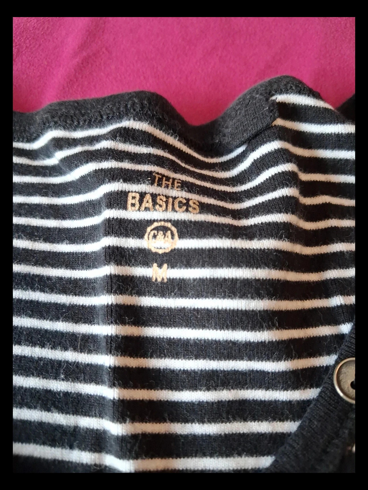 Boutonnée femme col v Tee shirt – C&A – taille M / 38 / 10 2