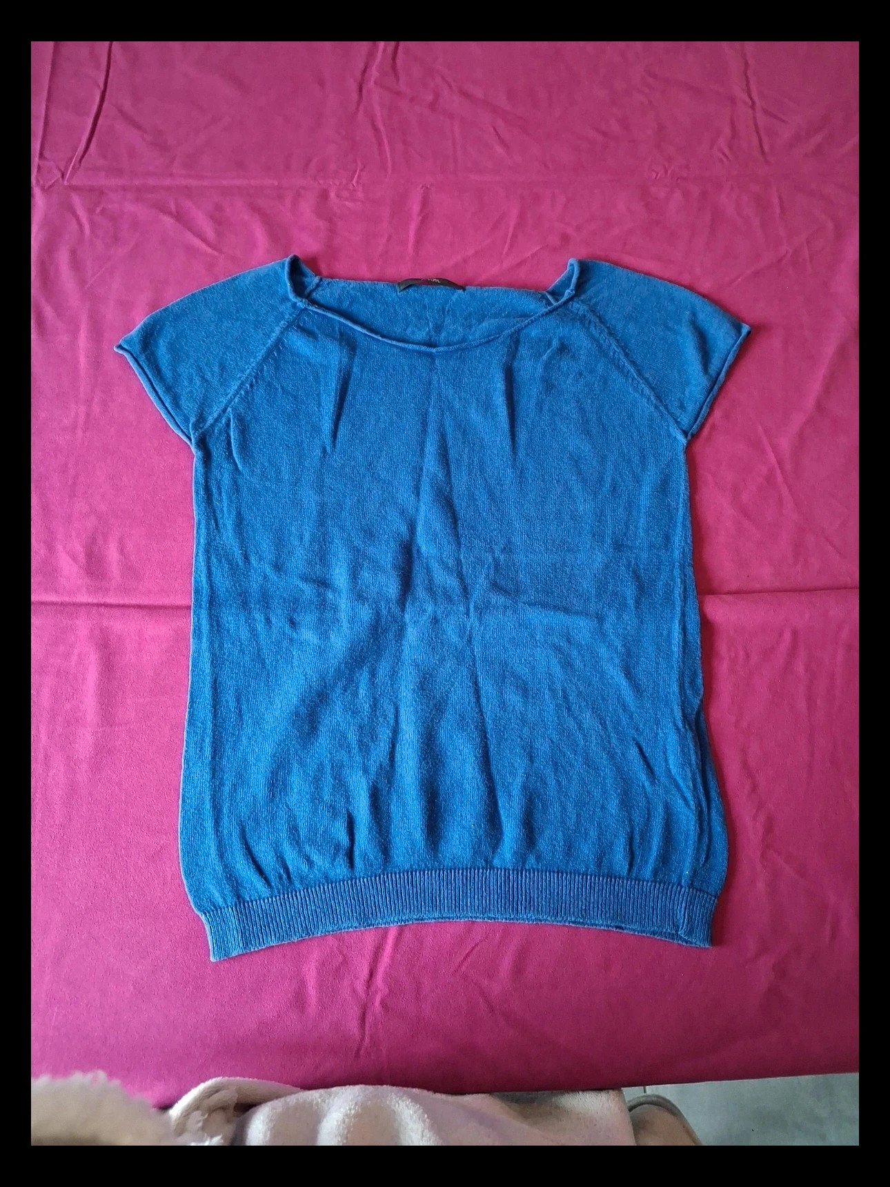 Femme manche courte pull fin