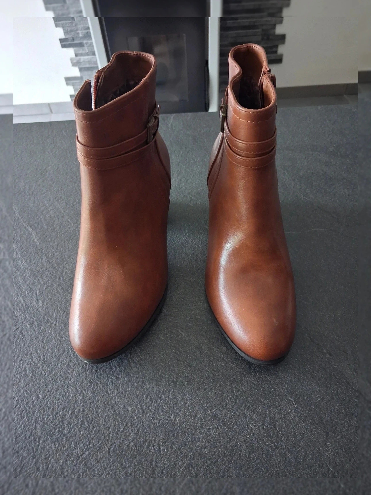 bottines cognac pour femme pointure 36