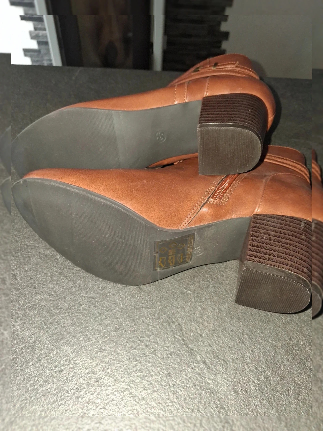 bottines cognac pour femme pointure 36 – H&M – taille 36 3