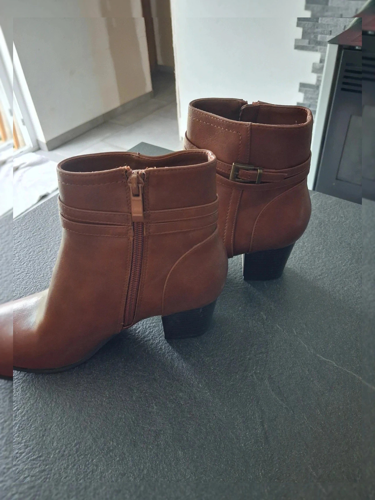bottines cognac pour femme pointure 36 – H&M – taille 36 2
