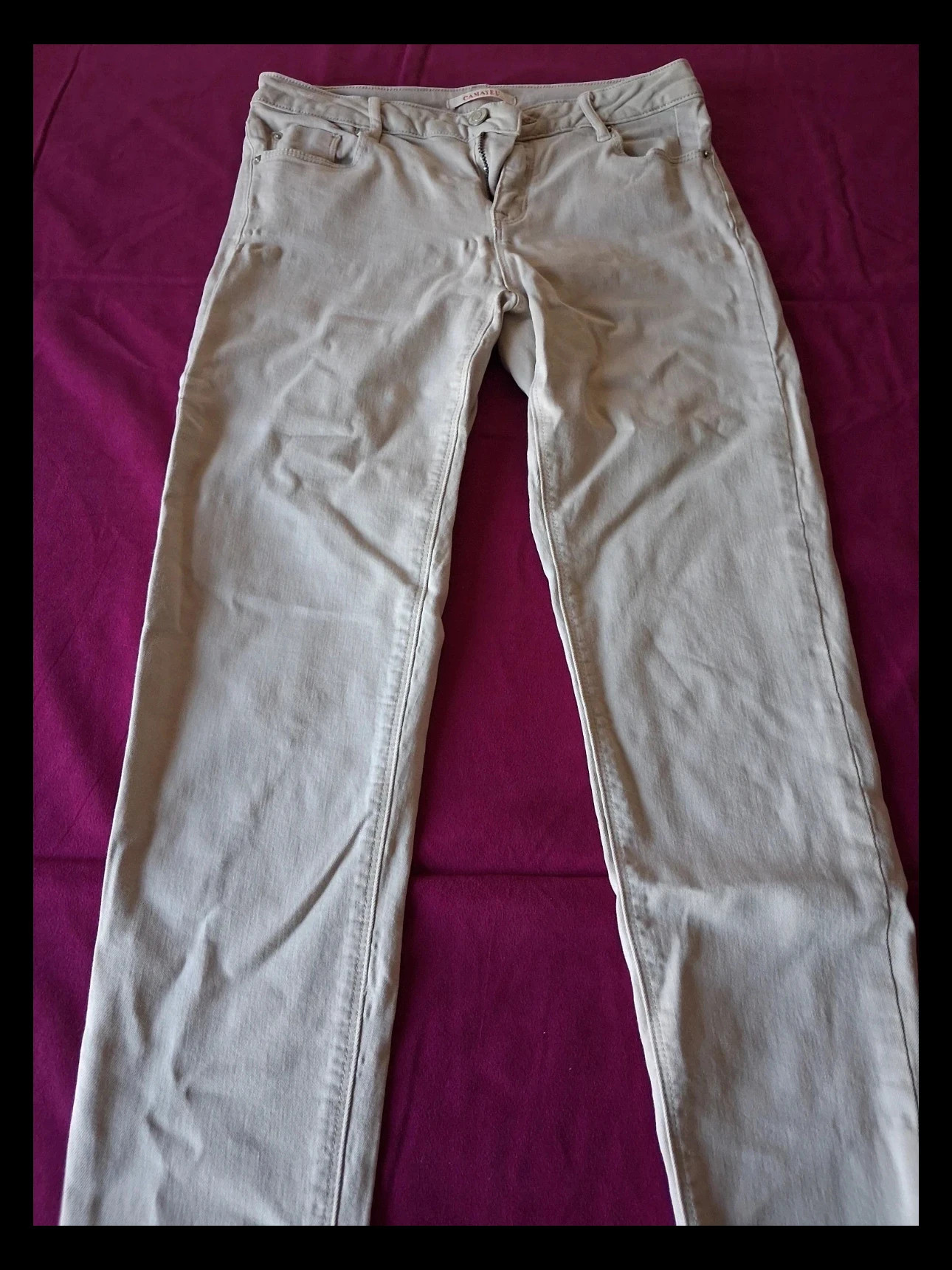 Jean pantalon taille 38 beige – taille M / 38 / 10 2