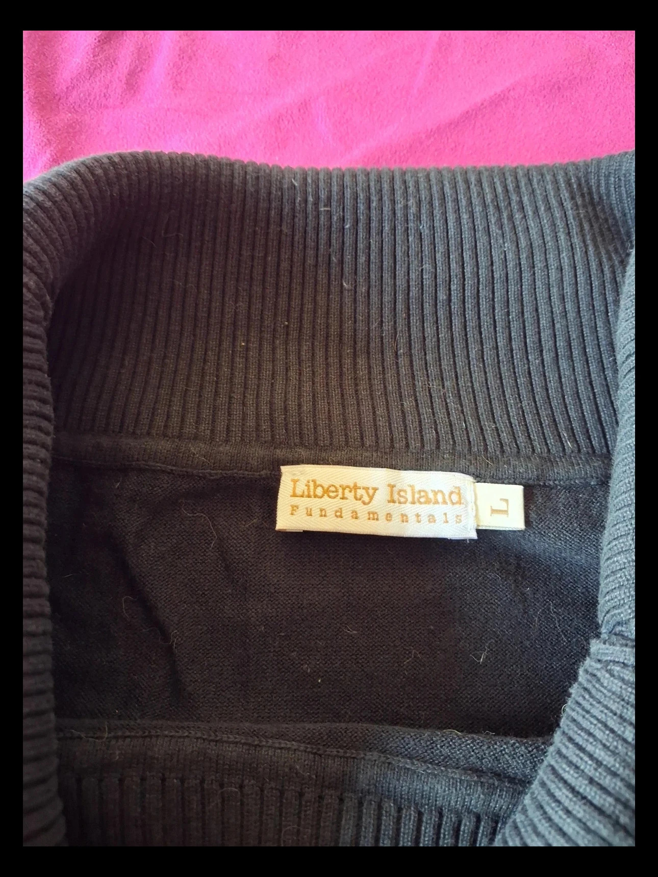 Noir cole rouler Pull taille L – taille L / 40 / 12 4