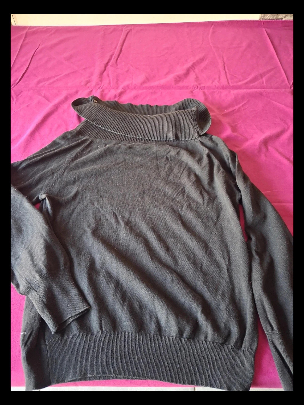 Noir cole rouler Pull taille L – taille L / 40 / 12 5