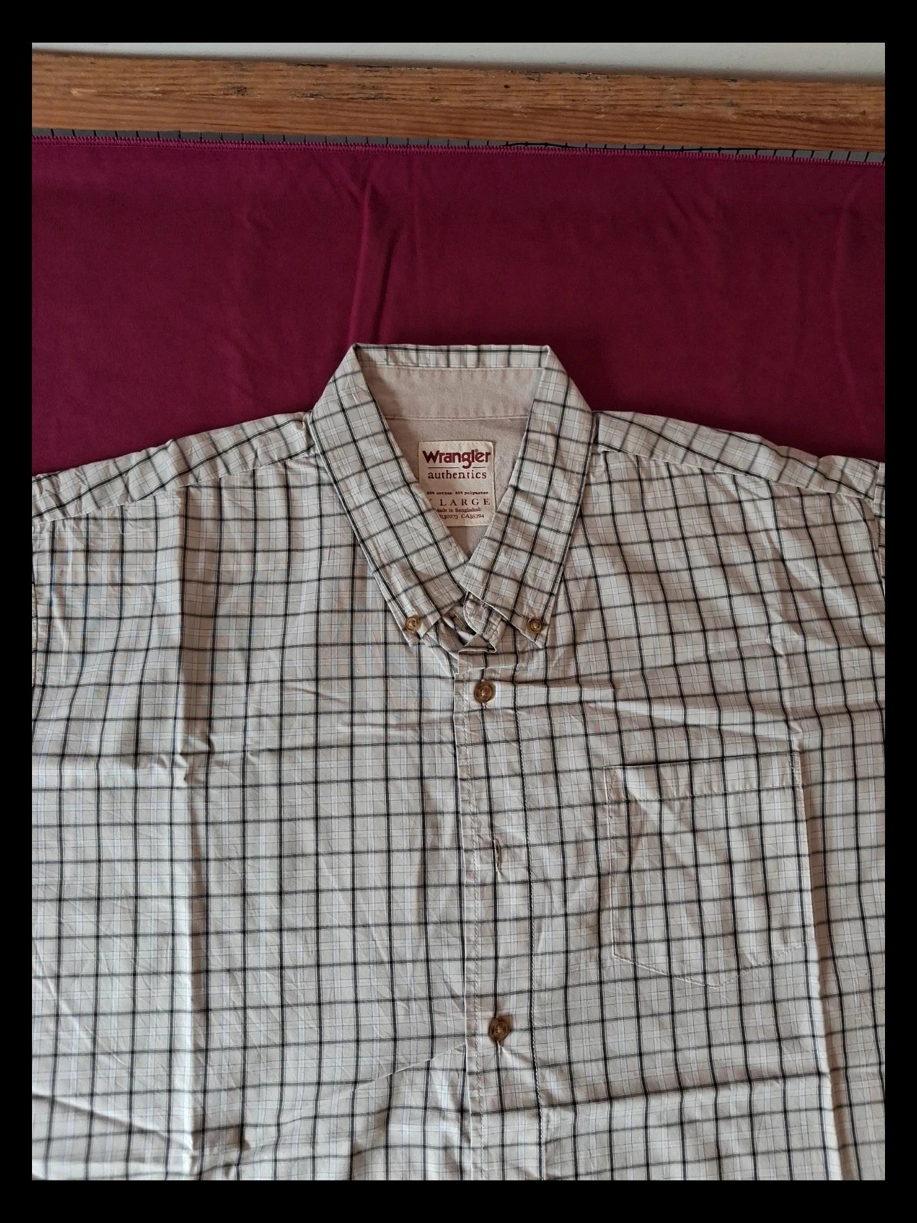 Chemise carreaux homme – Wrangler – taille XL 2